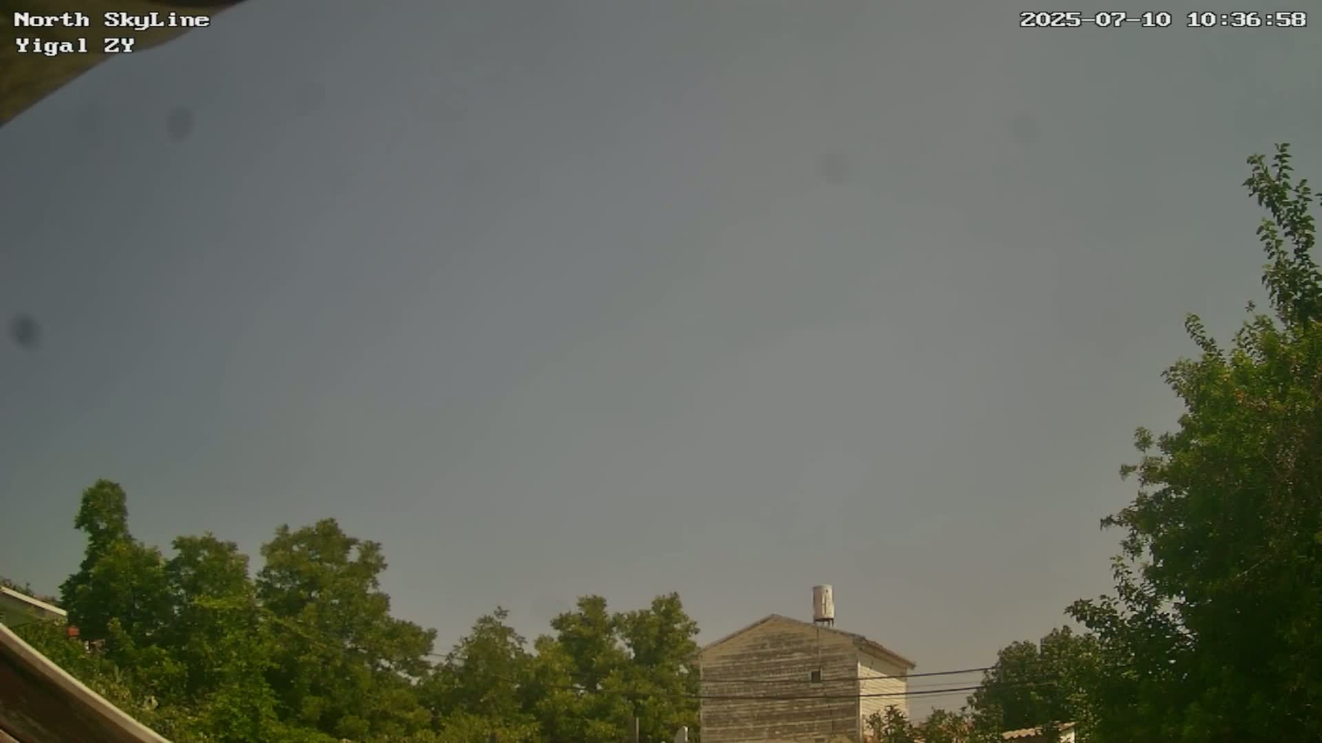 Zikhron Ya'akov, North Towards Skyview from Yigal Street (Missile Spotting) Live Cam - Hadera, Haifa, Israel