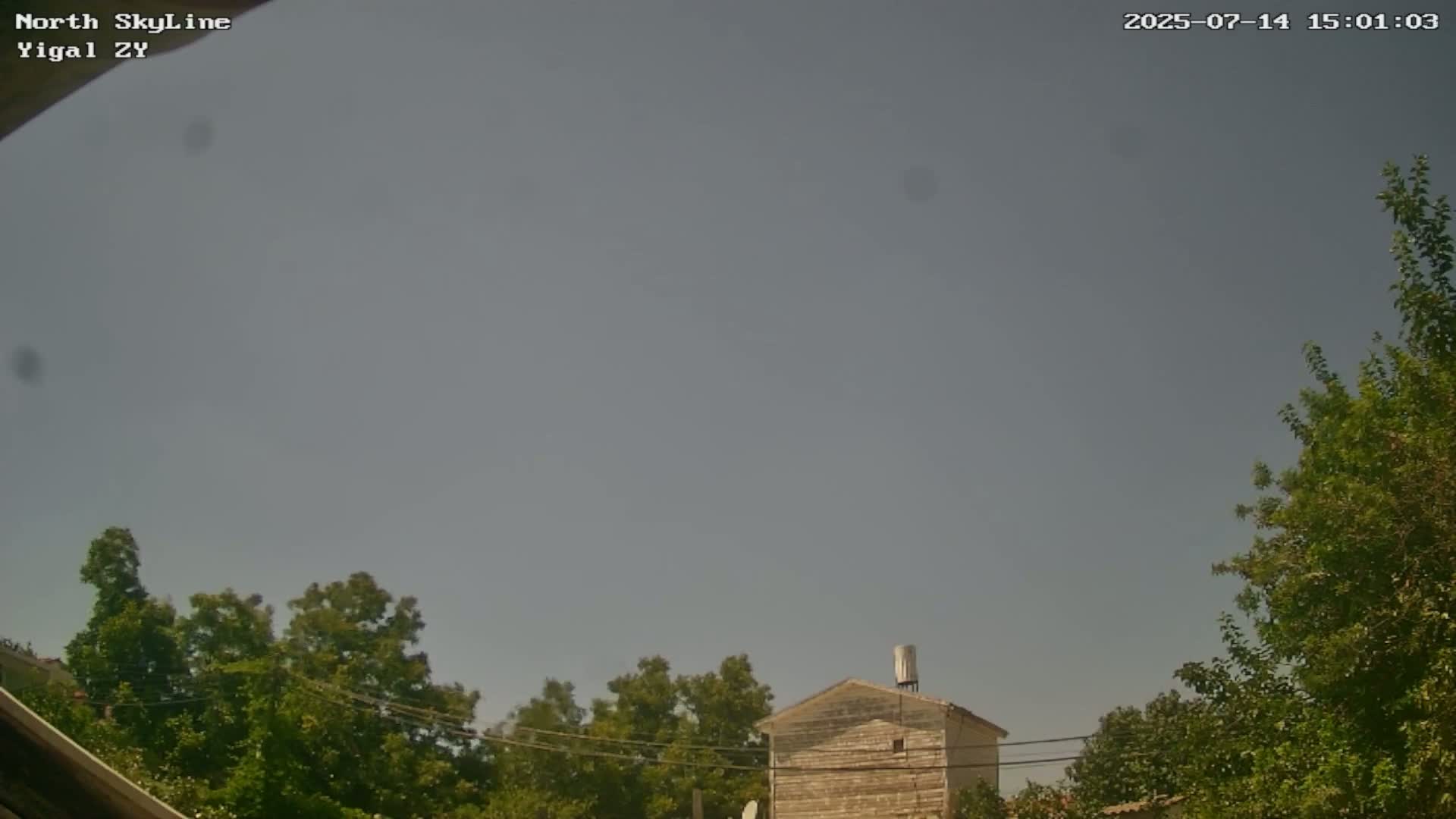 Zikhron Ya'akov, North Towards Skyview from Yigal Street (Missile Spotting) Live Cam - Hadera, Haifa, Israel