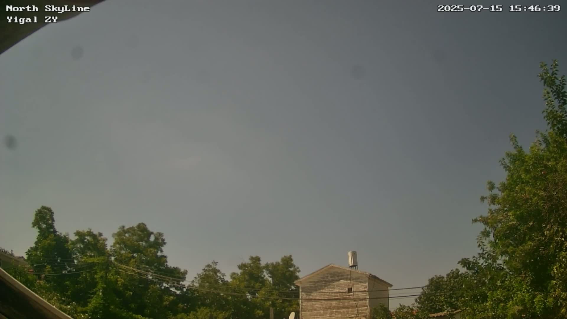 Zikhron Ya'akov, North Towards Skyview from Yigal Street (Missile Spotting) Live Cam - Hadera, Haifa, Israel