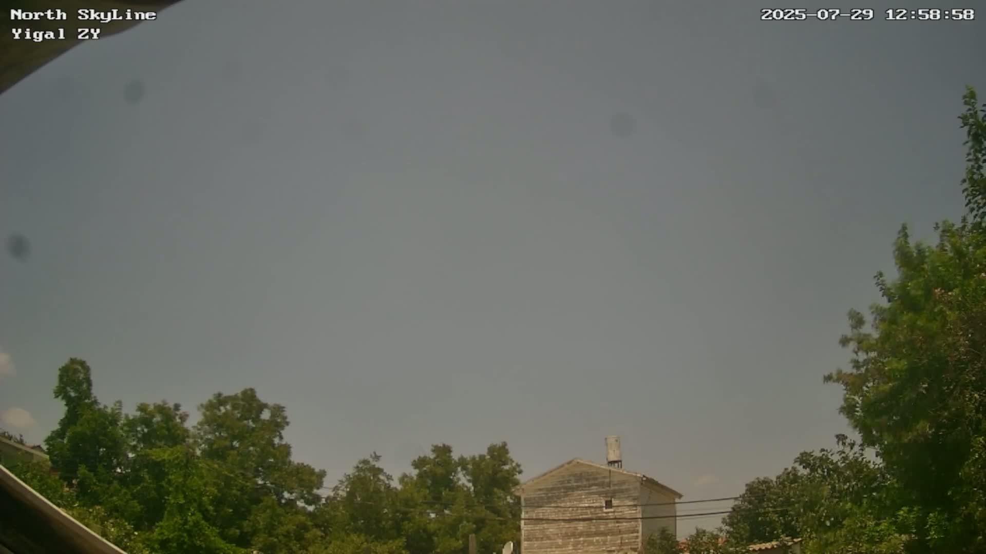 Zikhron Ya'akov, North Towards Skyview from Yigal Street (Missile Spotting) Live Cam - Hadera, Haifa, Israel