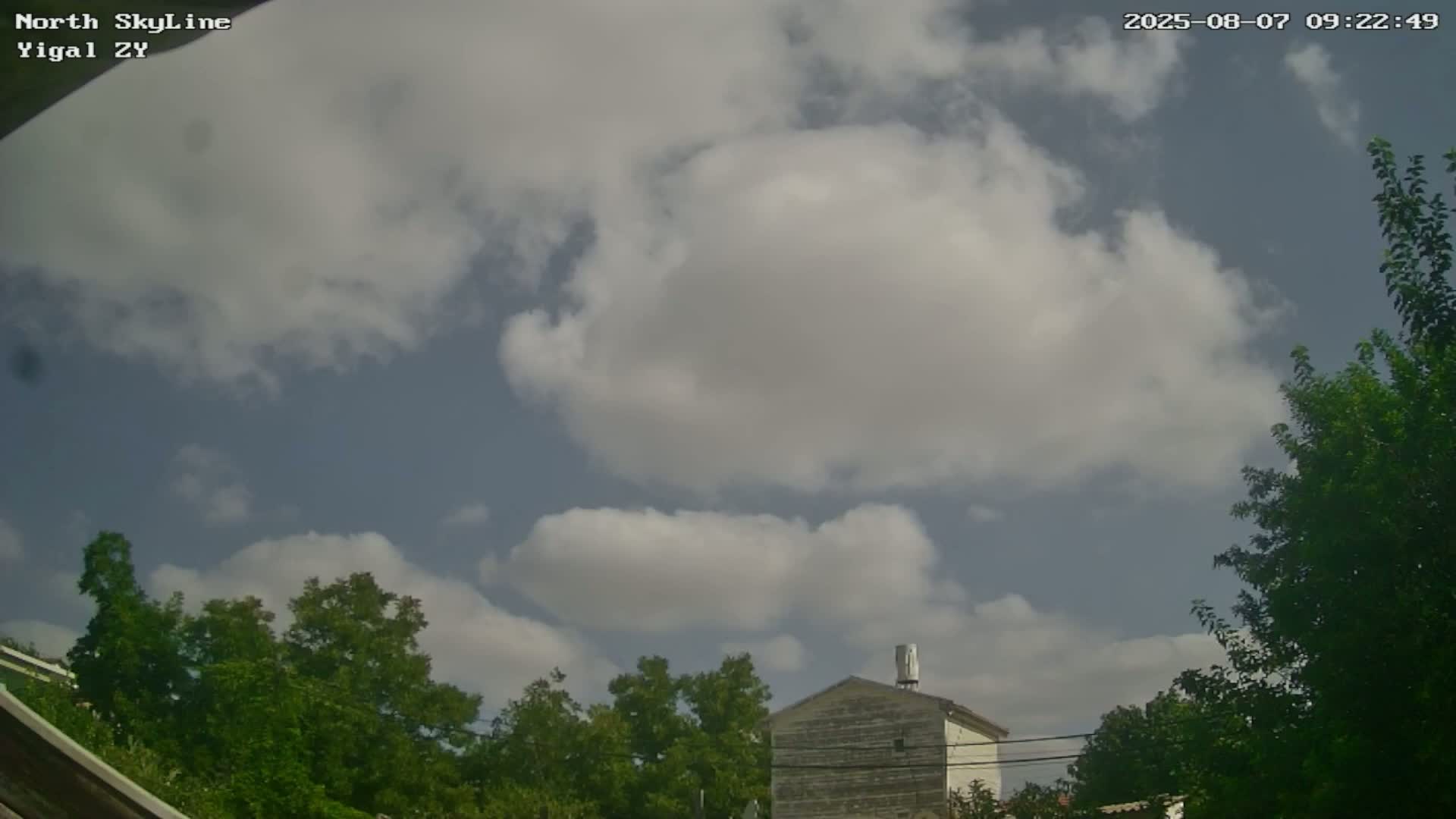 Zikhron Ya'akov, North Towards Skyview from Yigal Street (Missile Spotting) Live Cam - Hadera, Haifa, Israel