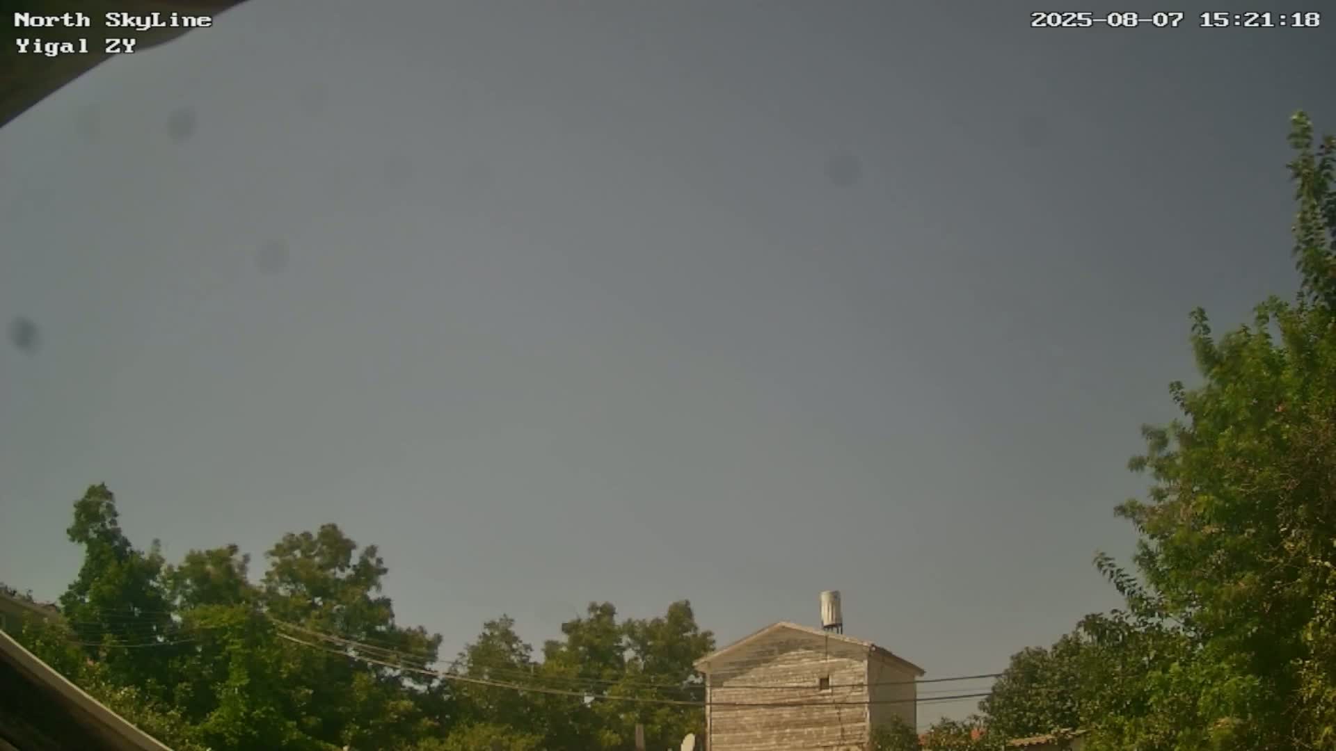 Zikhron Ya'akov, North Towards Skyview from Yigal Street (Missile Spotting) Live Cam - Hadera, Haifa, Israel