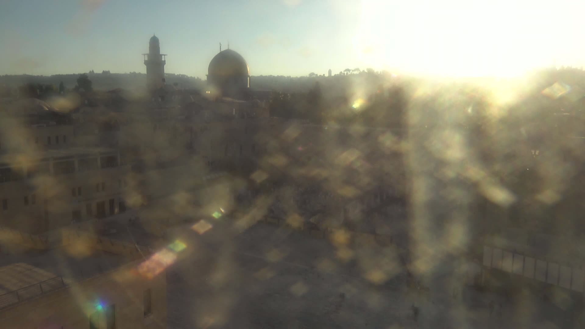 East Quds (East Jerusalem)  Western Wall Northeast Towards View Skyline Live Cam - Old City, East Quds (East Jerusalem) , Palestine