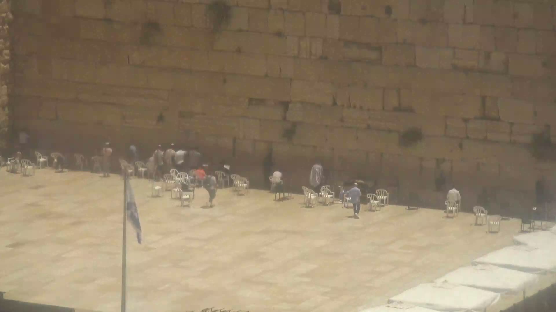 East Quds (East Jerusalem)  Western Wall Northeast Towards View Skyline Live Cam - Old City, East Quds (East Jerusalem) , Palestine