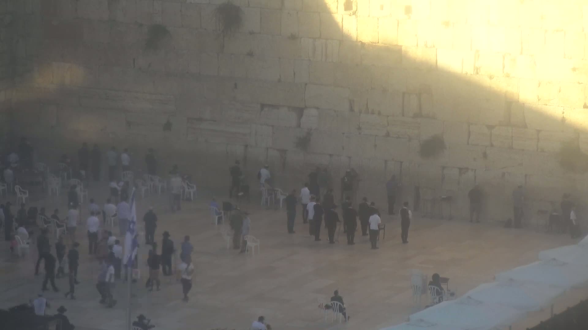East Quds (East Jerusalem)  Western Wall Northeast Towards View Skyline Live Cam - Old City, East Quds (East Jerusalem) , Palestine