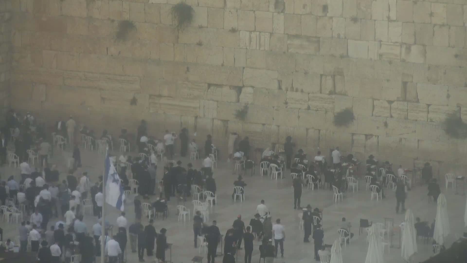 East Quds (East Jerusalem)  Western Wall Northeast Towards View Skyline Live Cam - Old City, East Quds (East Jerusalem) , Palestine