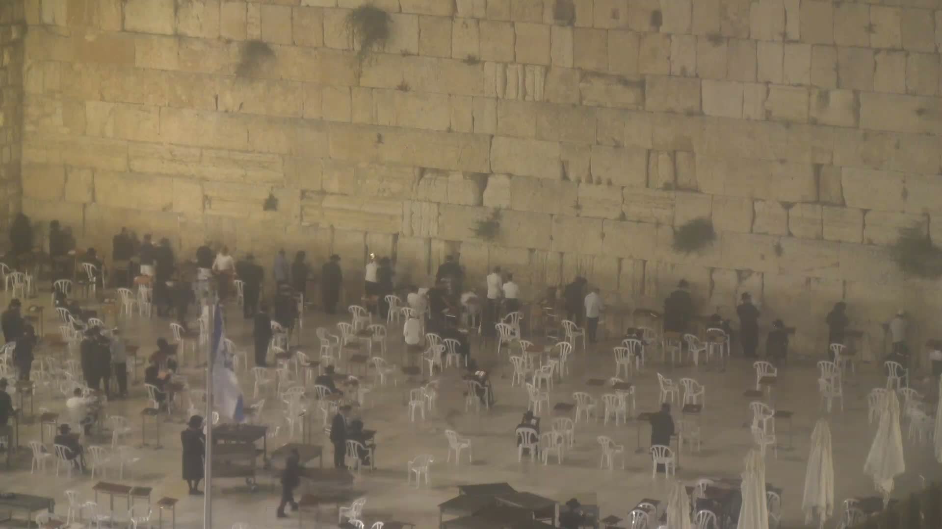 East Quds (East Jerusalem)  Western Wall Northeast Towards View Skyline Live Cam - Old City, East Quds (East Jerusalem) , Palestine
