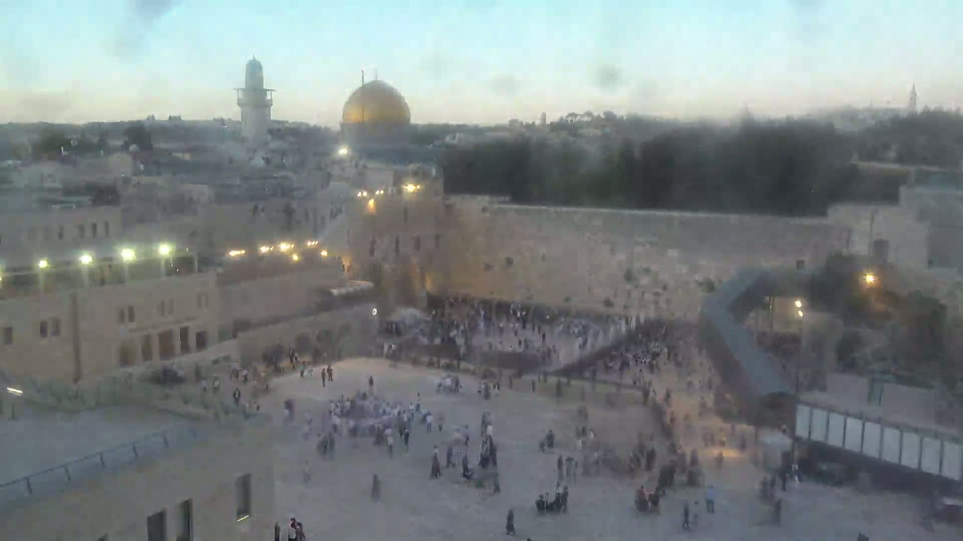 East Quds (East Jerusalem)  Western Wall Northeast Towards View Skyline Live Cam - Old City, East Quds (East Jerusalem) , Palestine