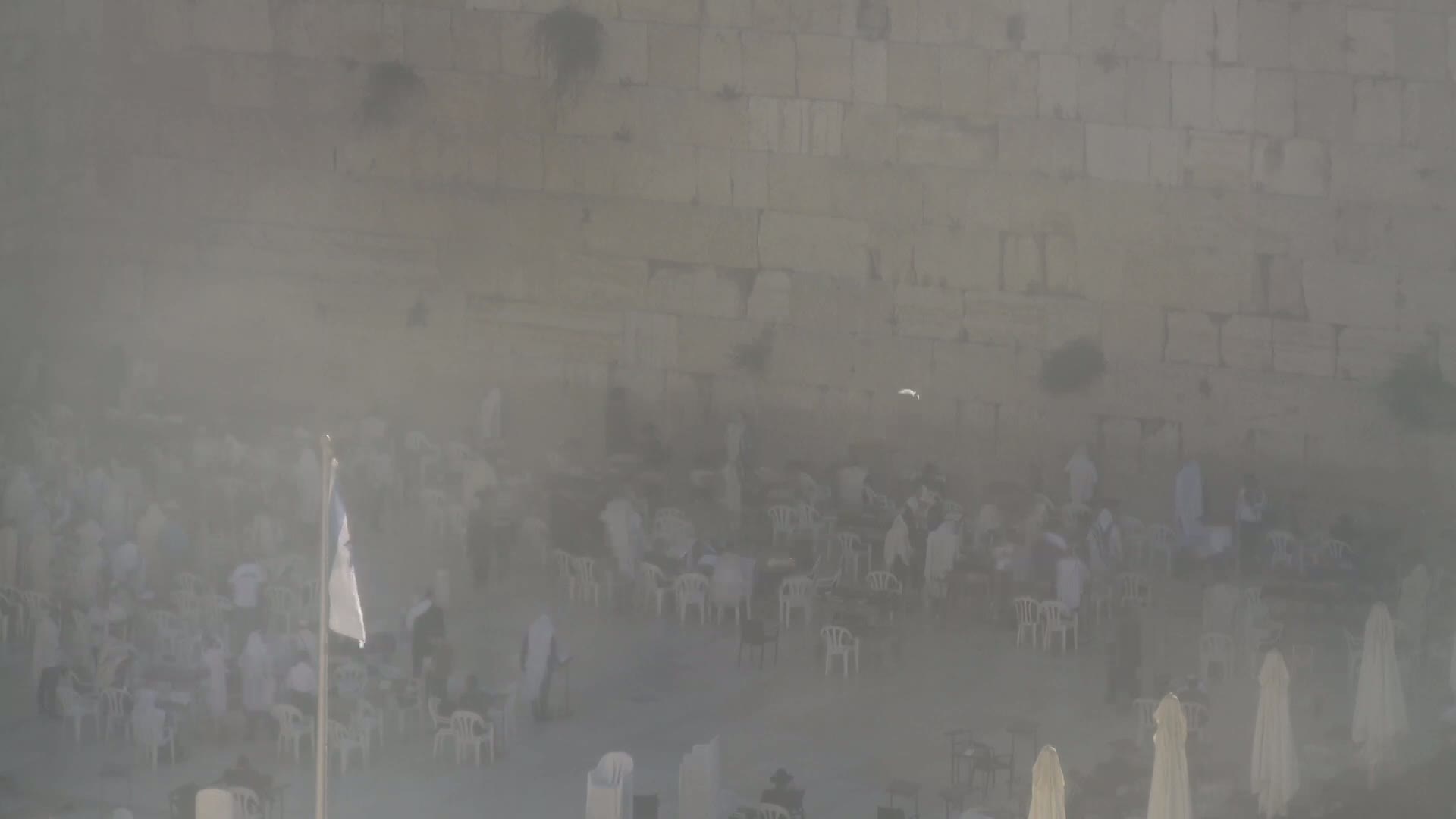 East Quds (East Jerusalem)  Western Wall Northeast Towards View Skyline Live Cam - Old City, East Quds (East Jerusalem) , Palestine