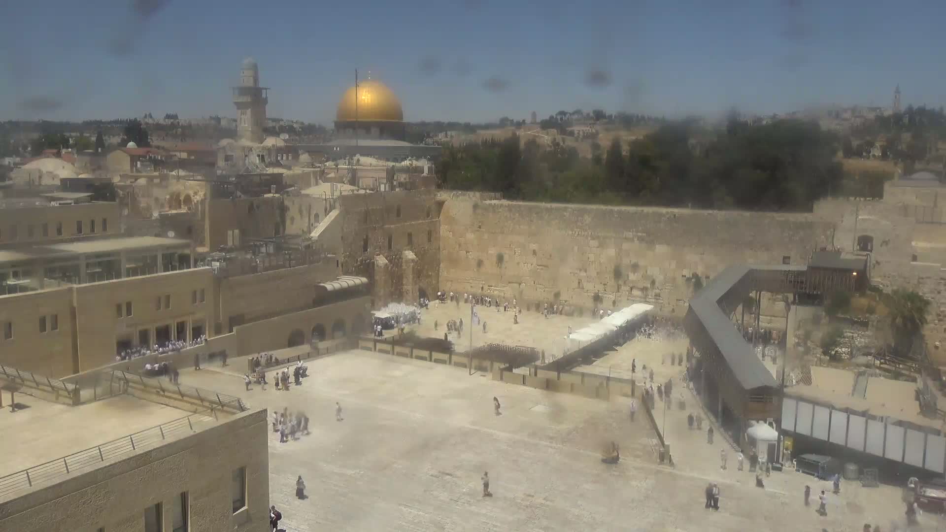 East Quds (East Jerusalem)  Western Wall Northeast Towards View Skyline Live Cam - Old City, East Quds (East Jerusalem) , Palestine