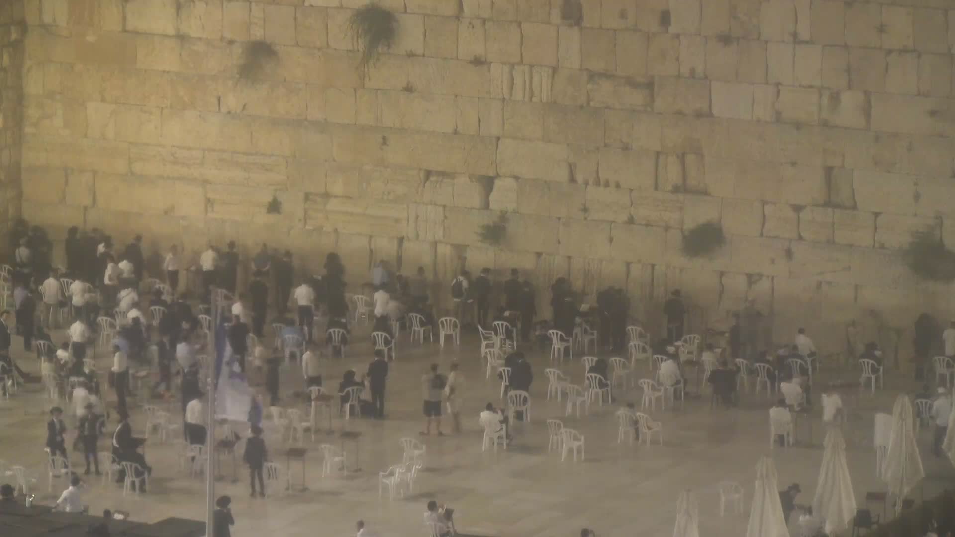 East Quds (East Jerusalem)  Western Wall Northeast Towards View Skyline Live Cam - Old City, East Quds (East Jerusalem) , Palestine
