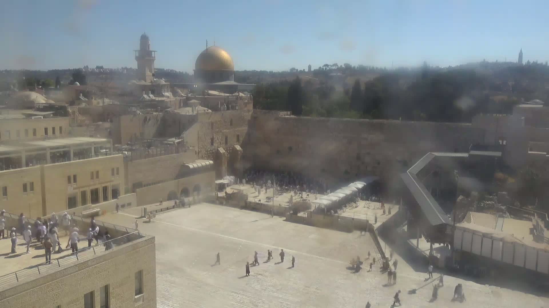 East Quds (East Jerusalem)  Western Wall Northeast Towards View Skyline Live Cam - Old City, East Quds (East Jerusalem) , Palestine