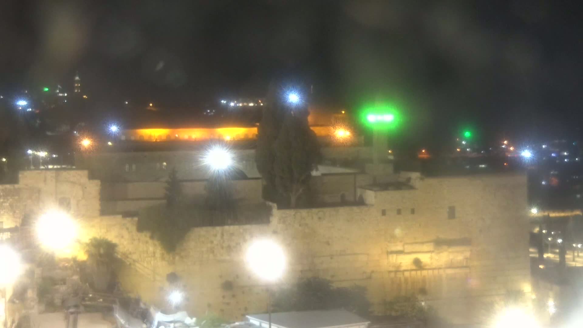 East Quds (East Jerusalem)  Western Wall Northeast Towards View Skyline Live Cam - Old City, East Quds (East Jerusalem) , Palestine