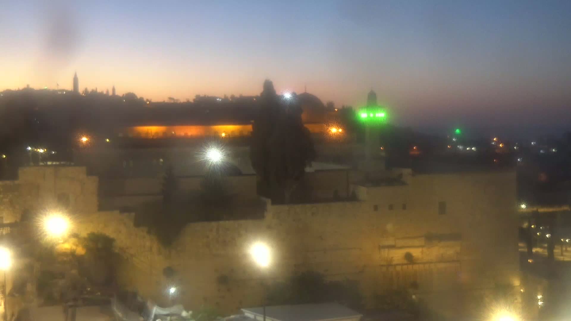 East Quds (East Jerusalem)  Western Wall Northeast Towards View Skyline Live Cam - Old City, East Quds (East Jerusalem) , Palestine