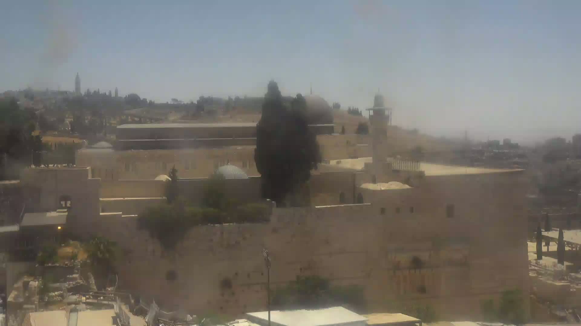 East Quds (East Jerusalem)  Western Wall Northeast Towards View Skyline Live Cam - Old City, East Quds (East Jerusalem) , Palestine