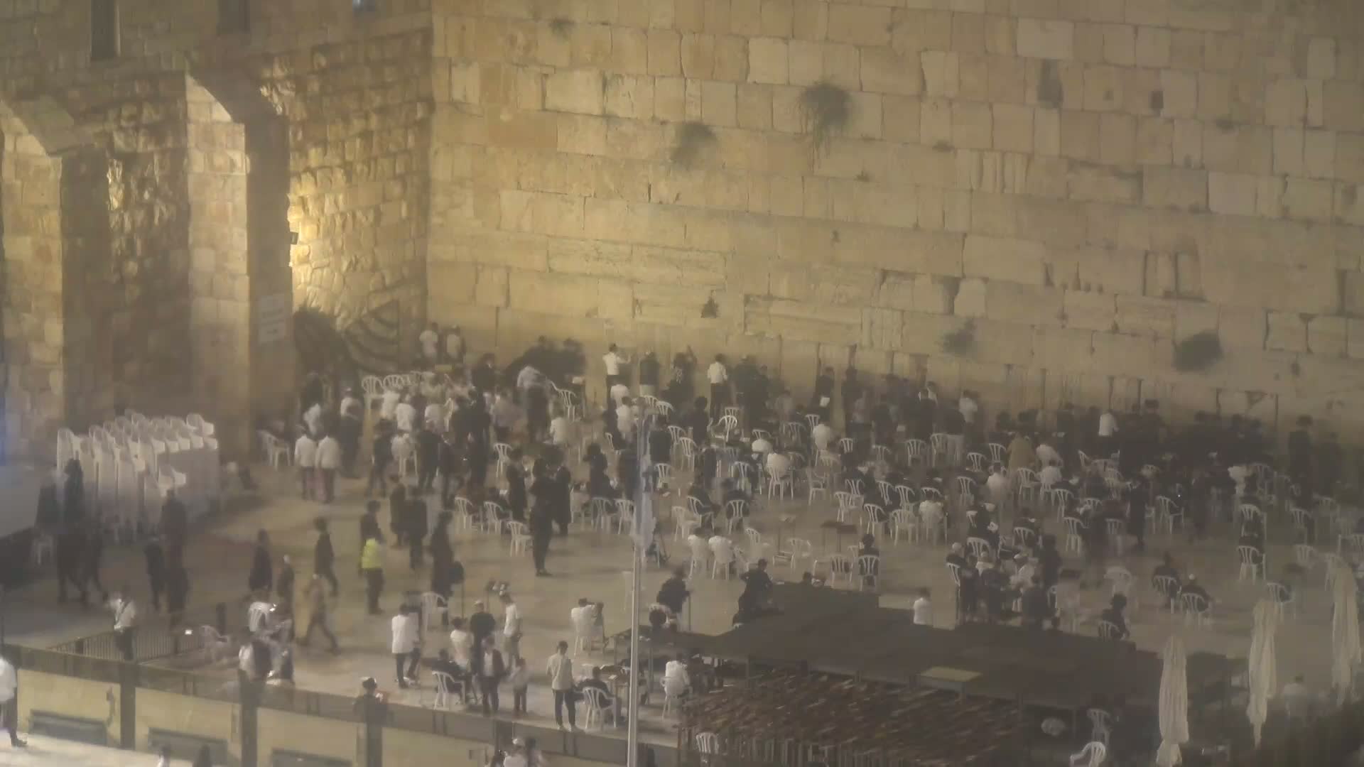 East Quds (East Jerusalem)  Western Wall Northeast Towards View Skyline Live Cam - Old City, East Quds (East Jerusalem) , Palestine