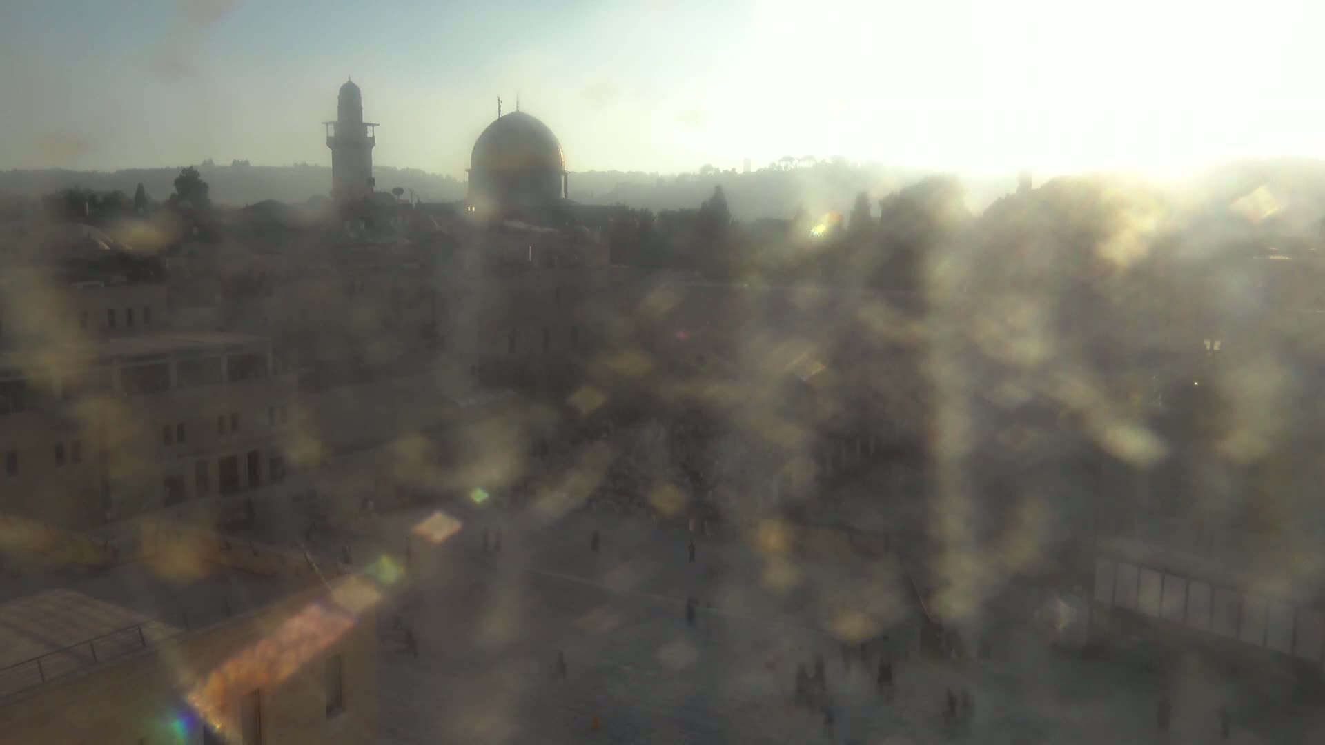 East Quds (East Jerusalem)  Western Wall Northeast Towards View Skyline Live Cam - Old City, East Quds (East Jerusalem) , Palestine
