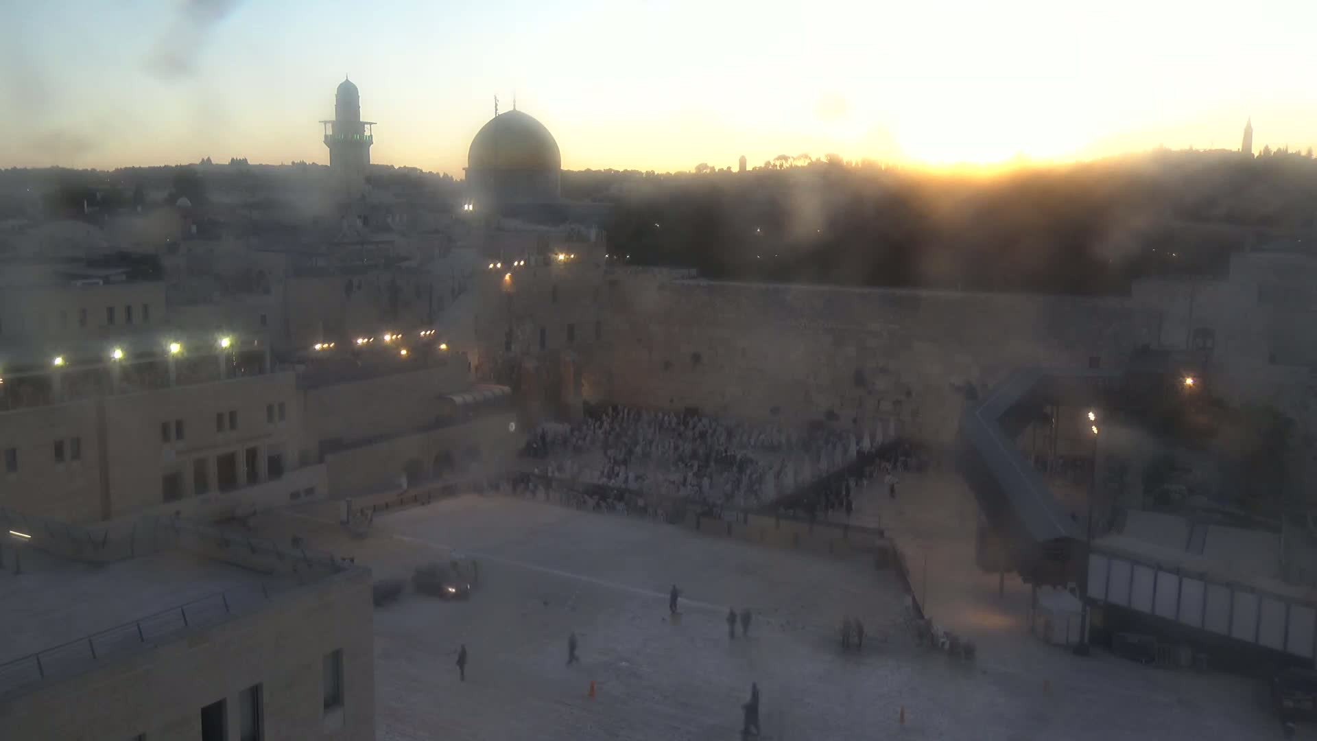 East Quds (East Jerusalem)  Western Wall Northeast Towards View Skyline Live Cam - Old City, East Quds (East Jerusalem) , Palestine