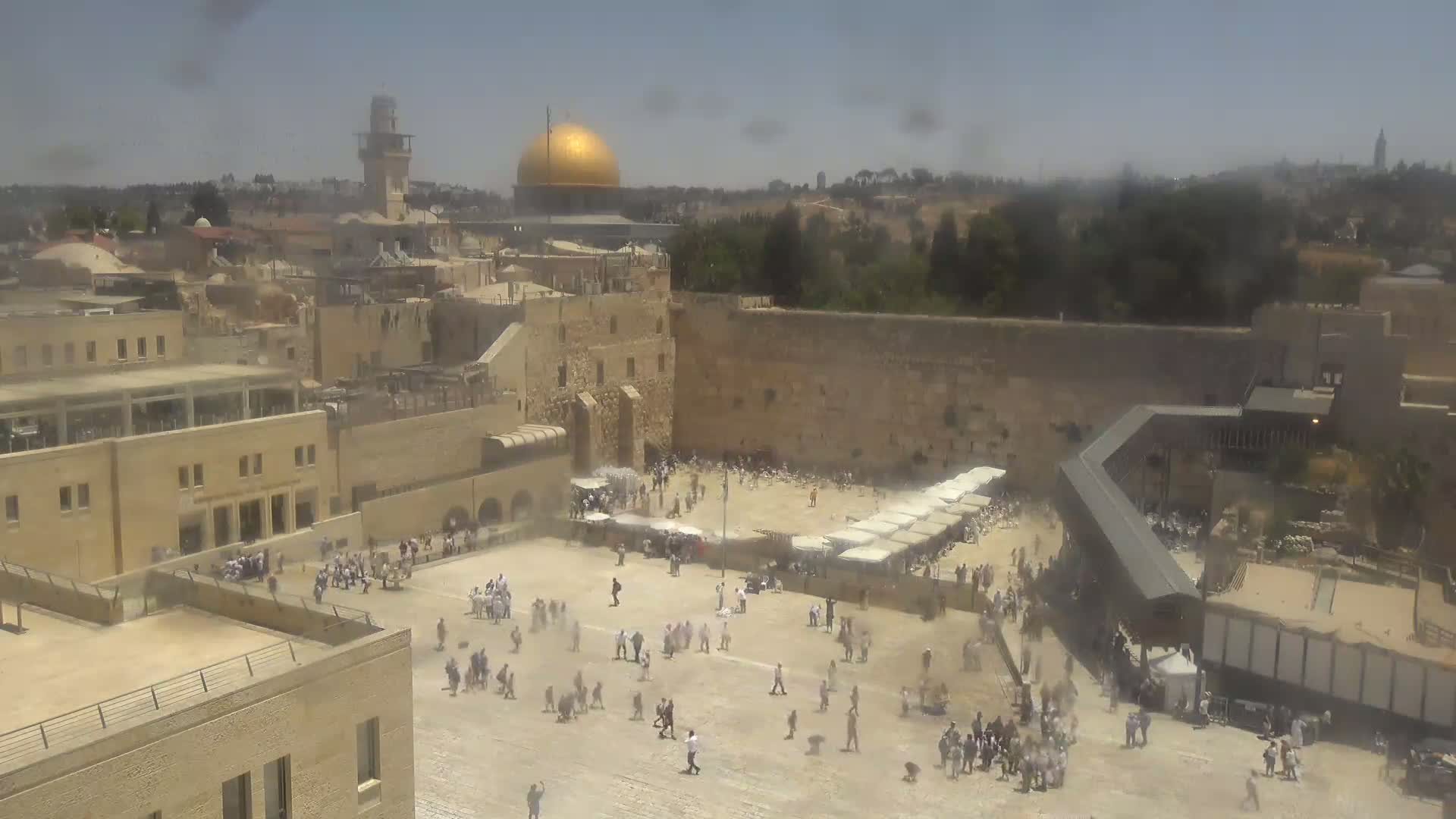 East Quds (East Jerusalem)  Western Wall Northeast Towards View Skyline Live Cam - Old City, East Quds (East Jerusalem) , Palestine