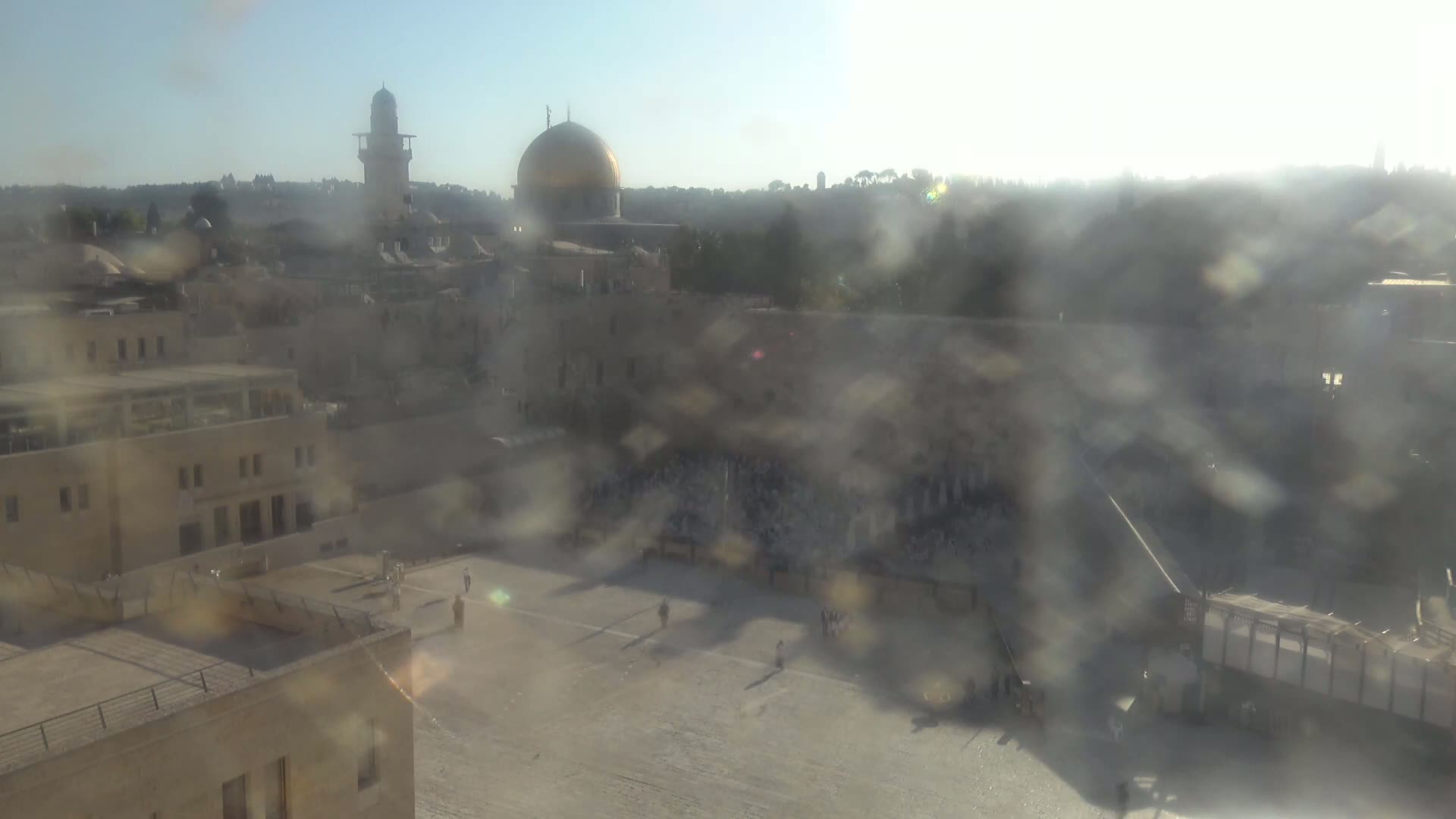 East Quds (East Jerusalem)  Western Wall Northeast Towards View Skyline Live Cam - Old City, East Quds (East Jerusalem) , Palestine