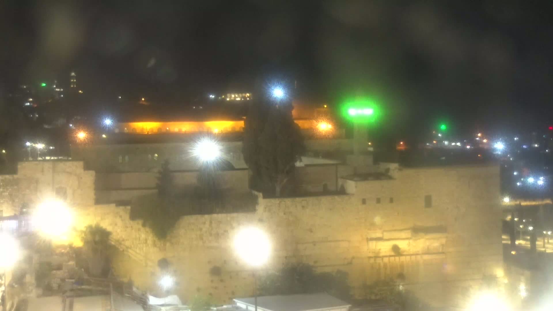 East Quds (East Jerusalem)  Western Wall Northeast Towards View Skyline Live Cam - Old City, East Quds (East Jerusalem) , Palestine