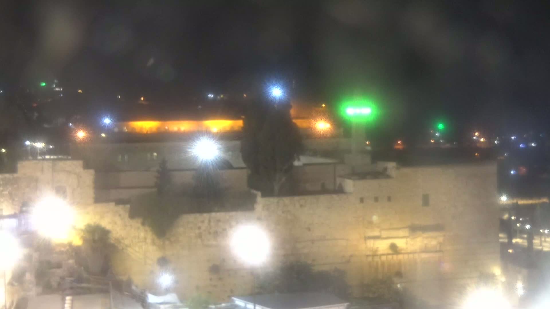 East Quds (East Jerusalem)  Western Wall Northeast Towards View Skyline Live Cam - Old City, East Quds (East Jerusalem) , Palestine