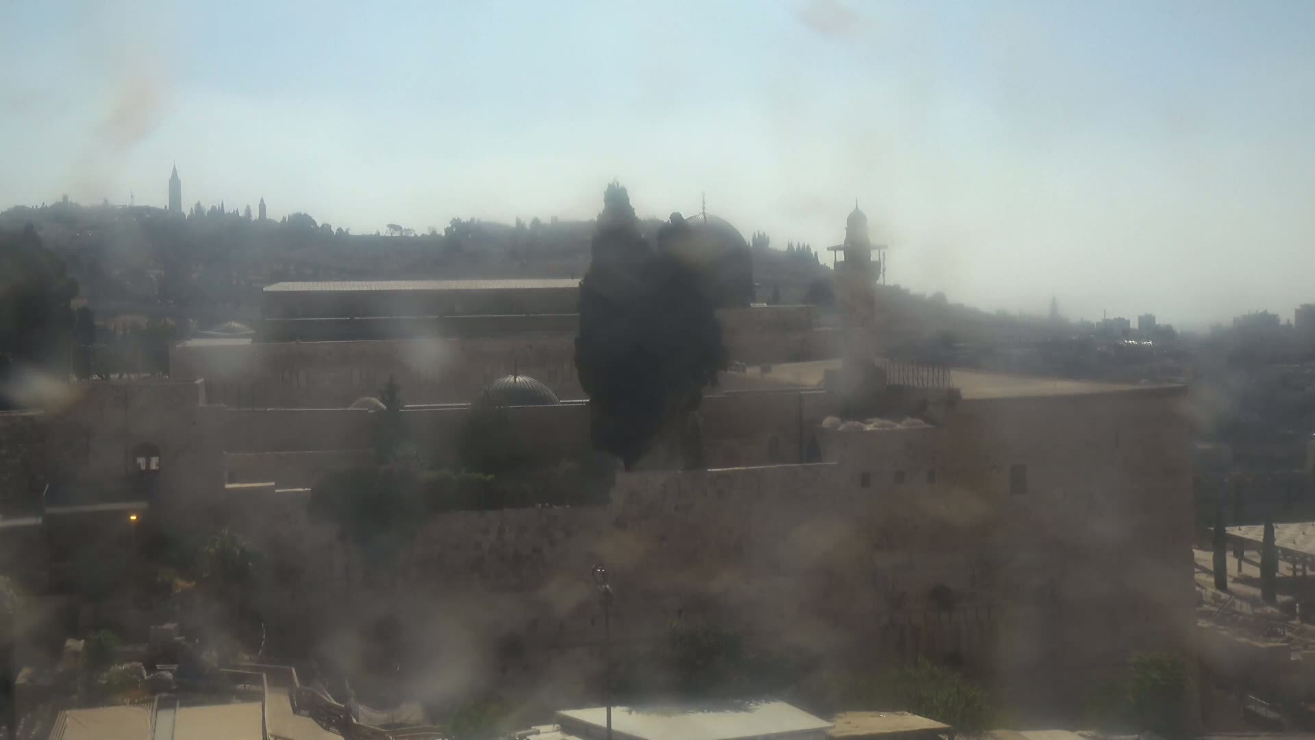East Quds (East Jerusalem)  Western Wall Northeast Towards View Skyline Live Cam - Old City, East Quds (East Jerusalem) , Palestine