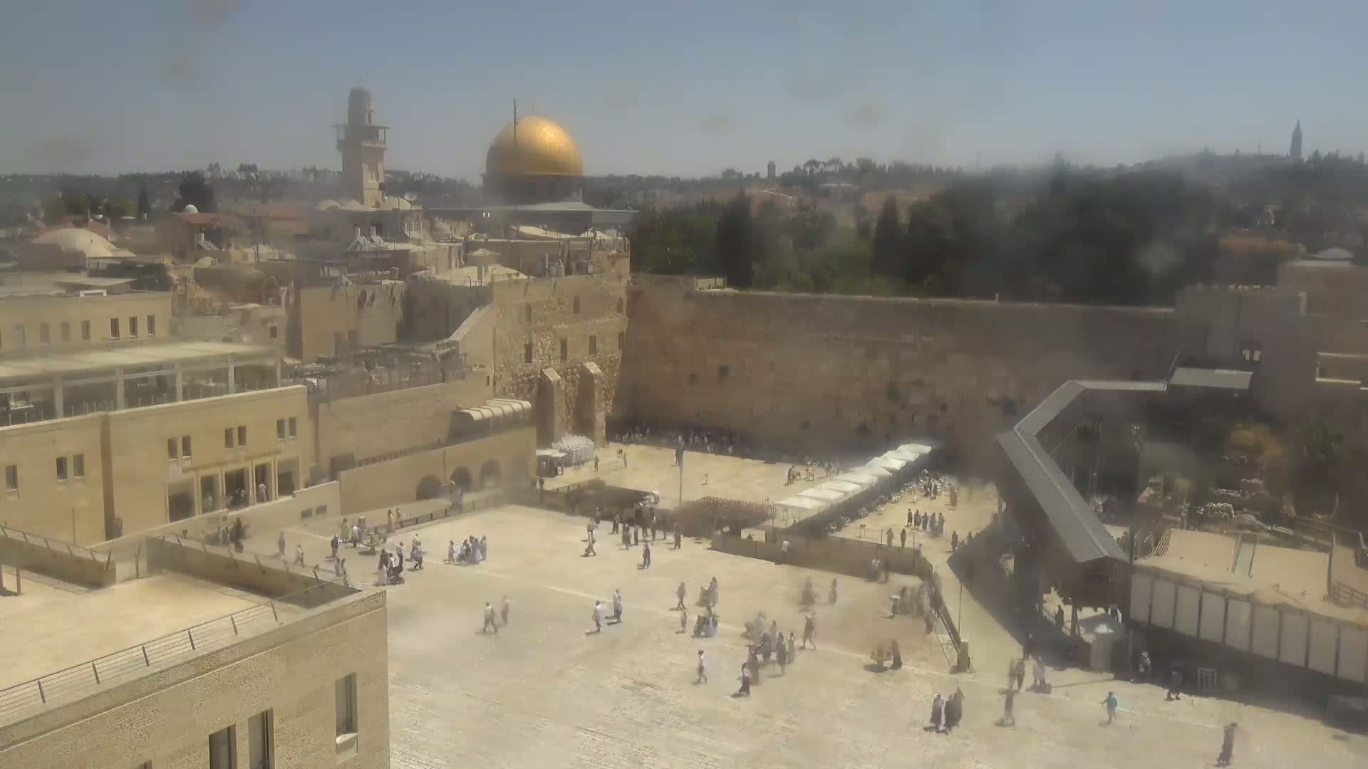 East Quds (East Jerusalem)  Western Wall Northeast Towards View Skyline Live Cam - Old City, East Quds (East Jerusalem) , Palestine
