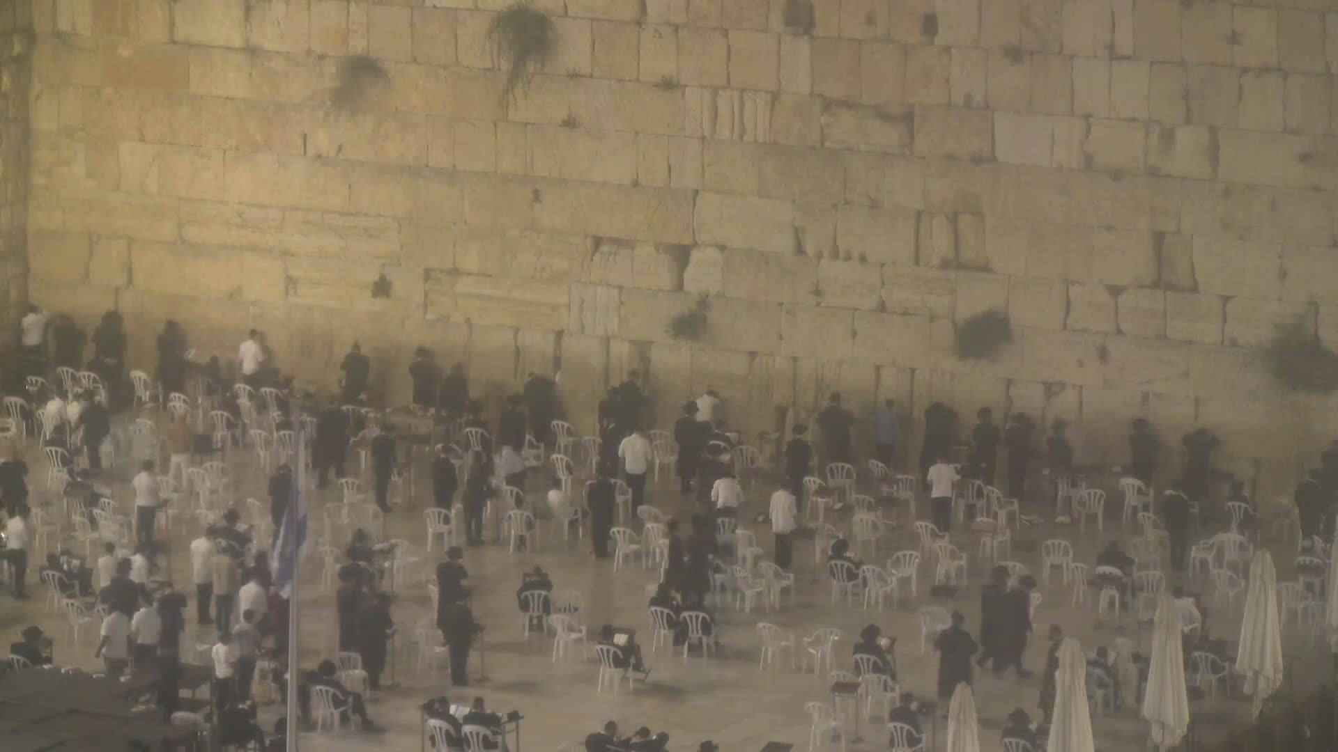 East Quds (East Jerusalem)  Western Wall Northeast Towards View Skyline Live Cam - Old City, East Quds (East Jerusalem) , Palestine