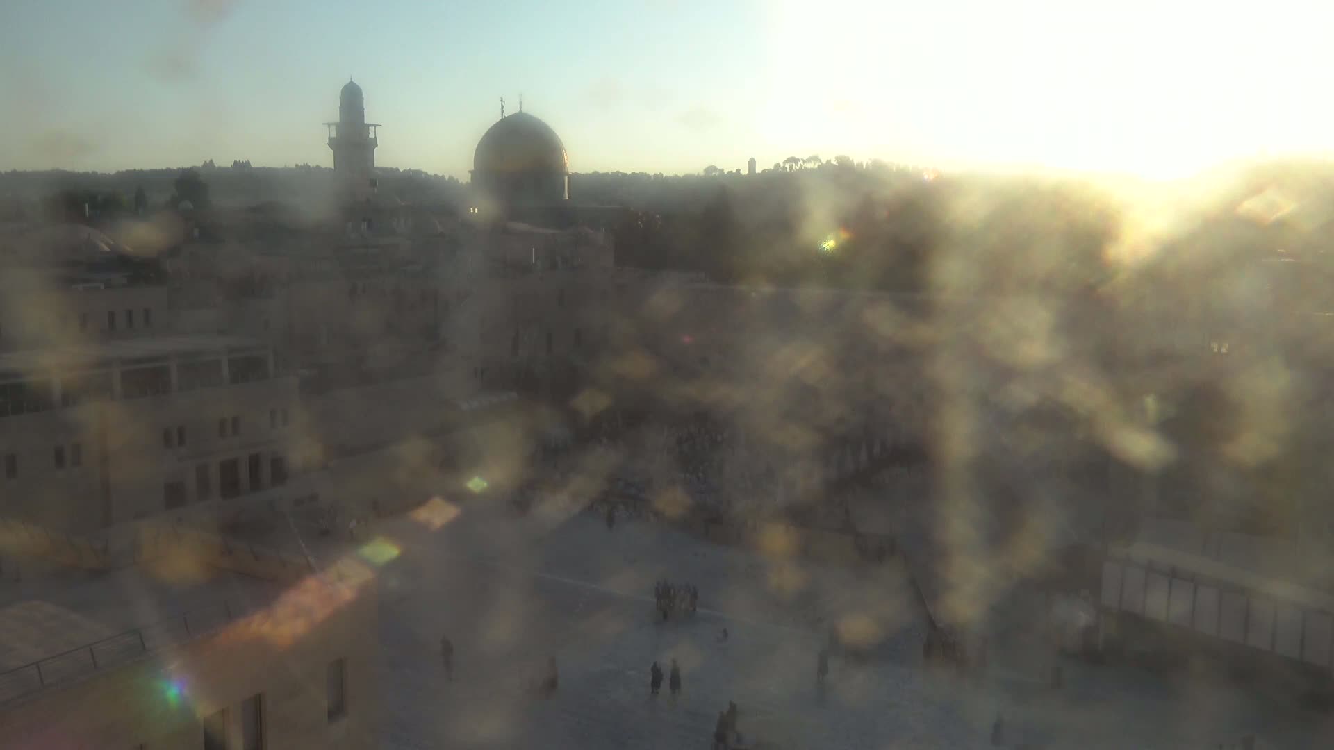 East Quds (East Jerusalem)  Western Wall Northeast Towards View Skyline Live Cam - Old City, East Quds (East Jerusalem) , Palestine