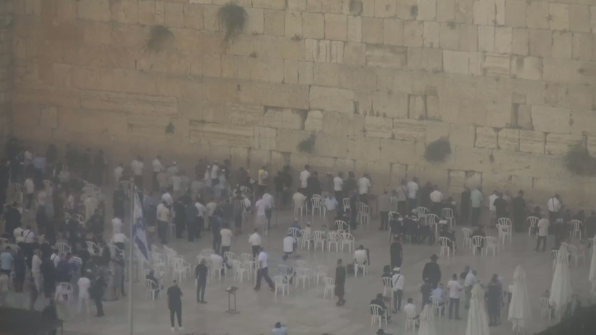 East Quds (East Jerusalem)  Western Wall Northeast Towards View Skyline Live Cam - Old City, East Quds (East Jerusalem) , Palestine