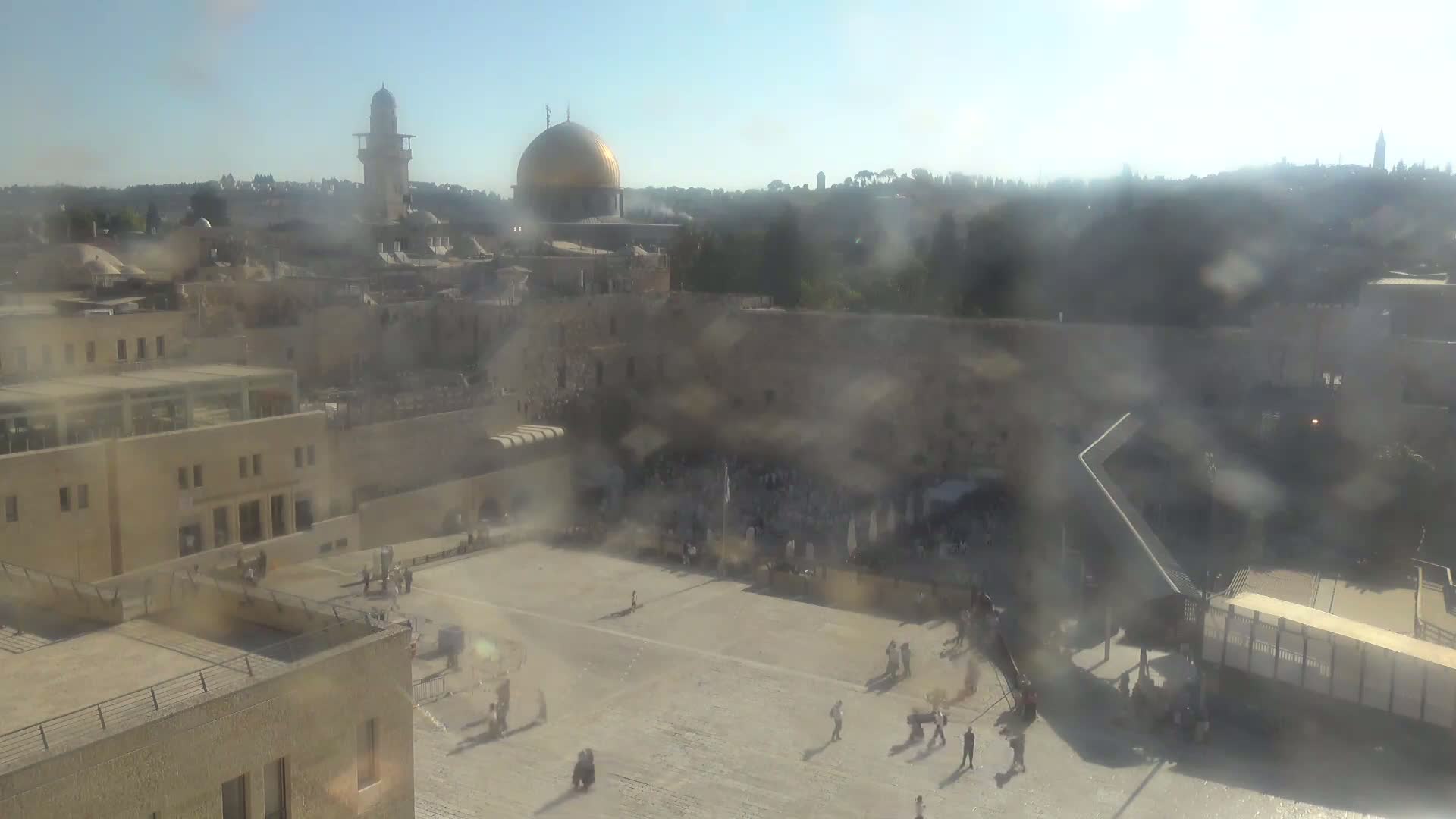 East Quds (East Jerusalem)  Western Wall Northeast Towards View Skyline Live Cam - Old City, East Quds (East Jerusalem) , Palestine