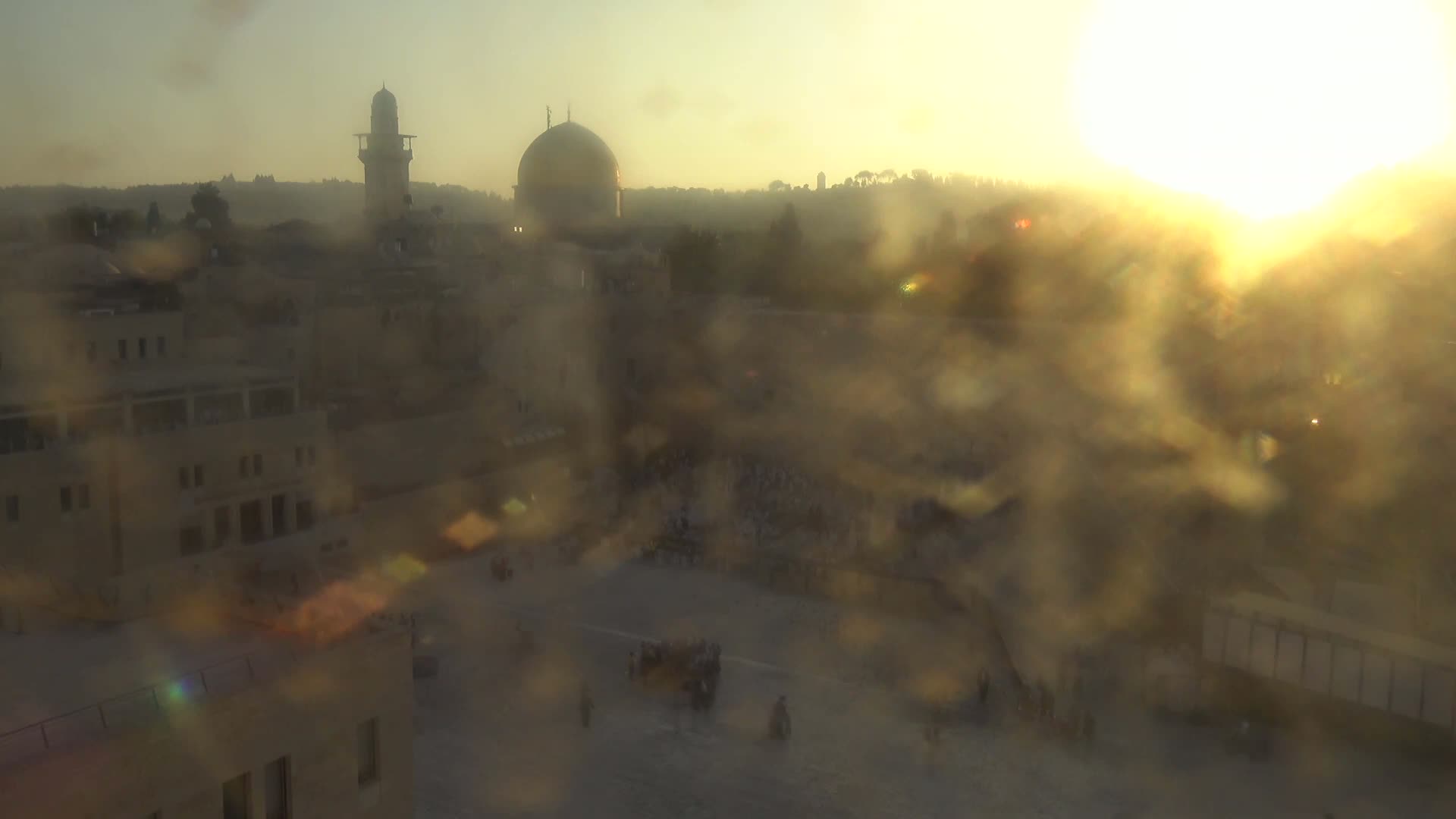 East Quds (East Jerusalem)  Western Wall Northeast Towards View Skyline Live Cam - Old City, East Quds (East Jerusalem) , Palestine