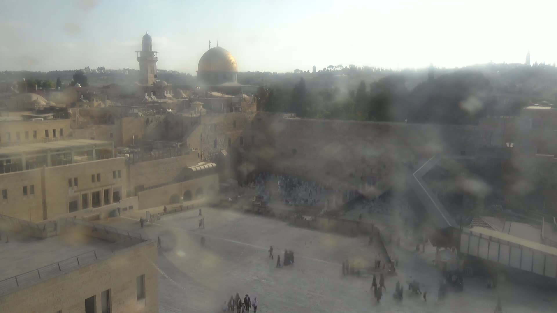 East Quds (East Jerusalem)  Western Wall Northeast Towards View Skyline Live Cam - Old City, East Quds (East Jerusalem) , Palestine