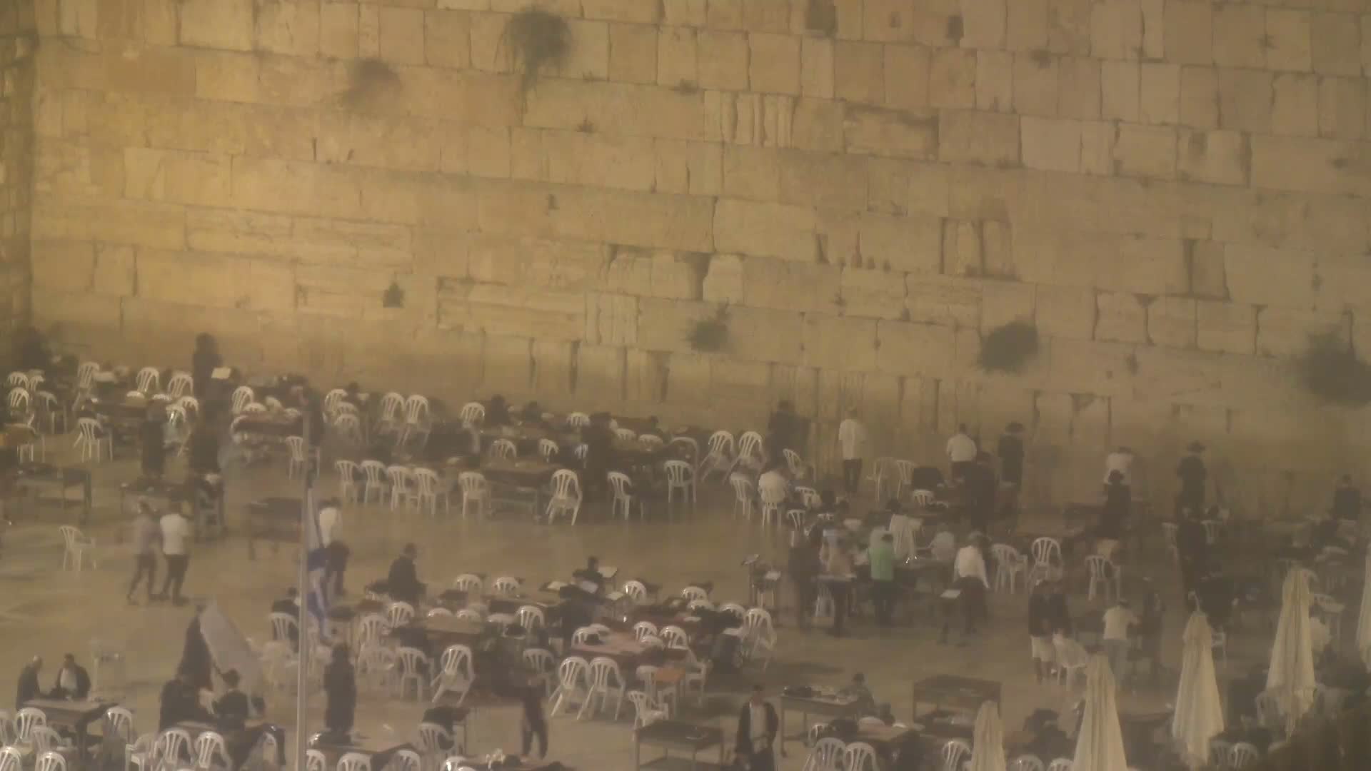 East Quds (East Jerusalem)  Western Wall Northeast Towards View Skyline Live Cam - Old City, East Quds (East Jerusalem) , Palestine