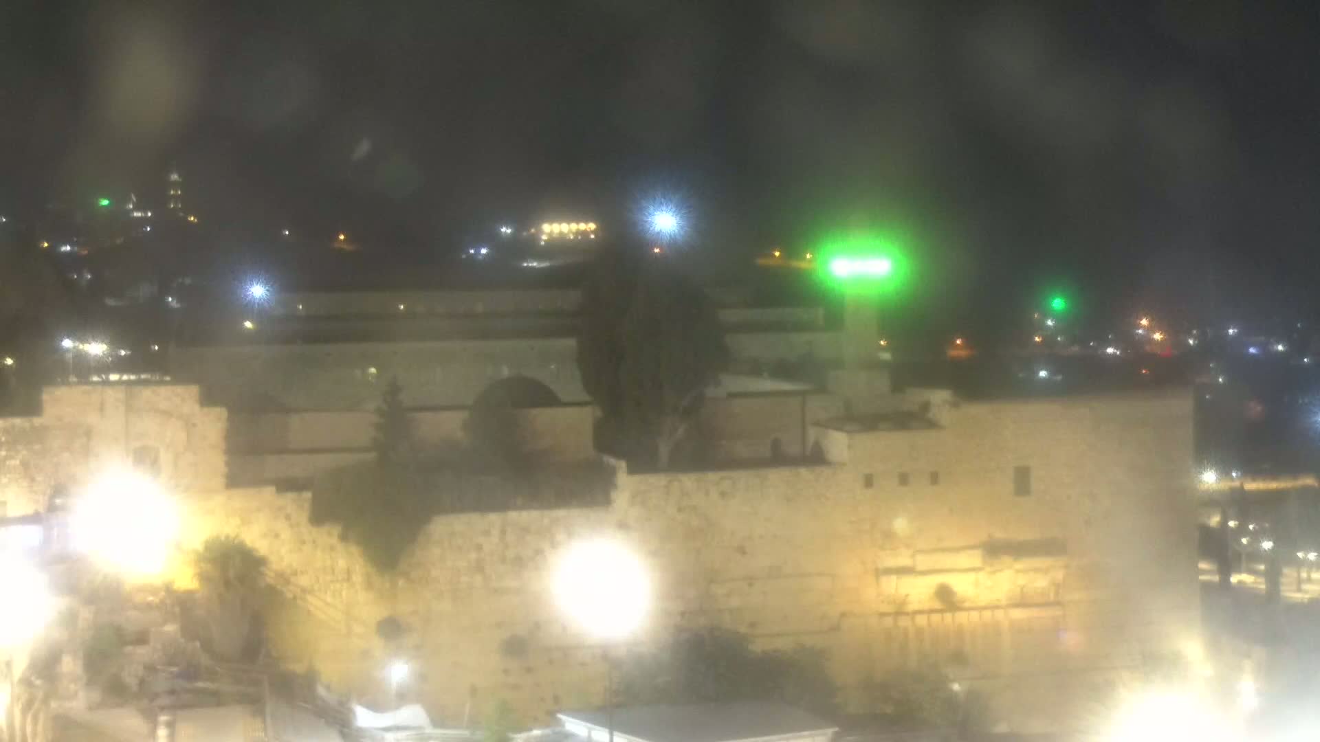 East Quds (East Jerusalem)  Western Wall Northeast Towards View Skyline Live Cam - Old City, East Quds (East Jerusalem) , Palestine