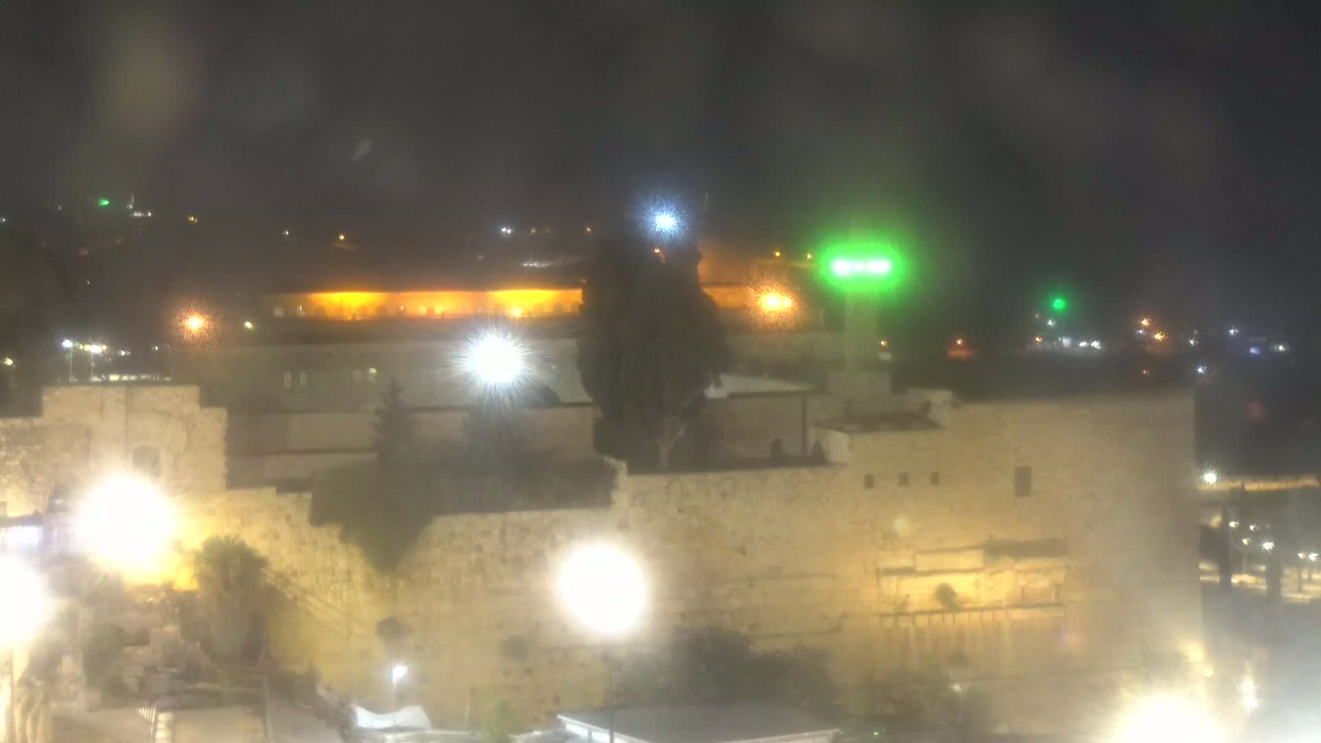 East Quds (East Jerusalem)  Western Wall Northeast Towards View Skyline Live Cam - Old City, East Quds (East Jerusalem) , Palestine