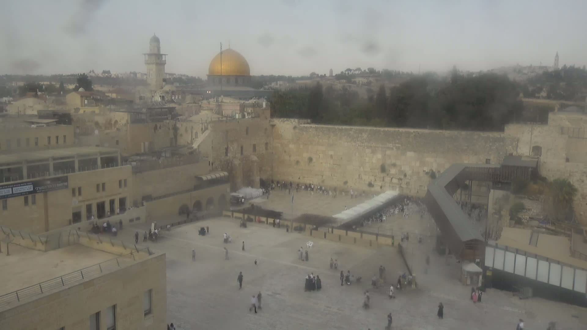 East Quds (East Jerusalem)  Western Wall Northeast Towards View Skyline Live Cam - Old City, East Quds (East Jerusalem) , Palestine