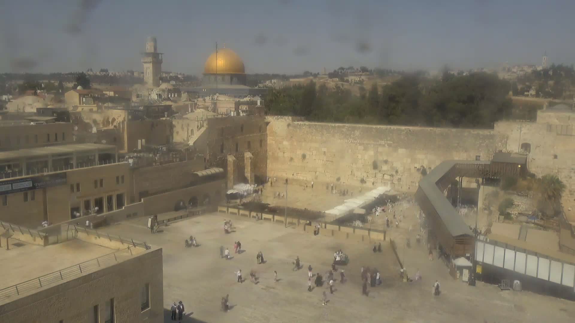 East Quds (East Jerusalem)  Western Wall Northeast Towards View Skyline Live Cam - Old City, East Quds (East Jerusalem) , Palestine