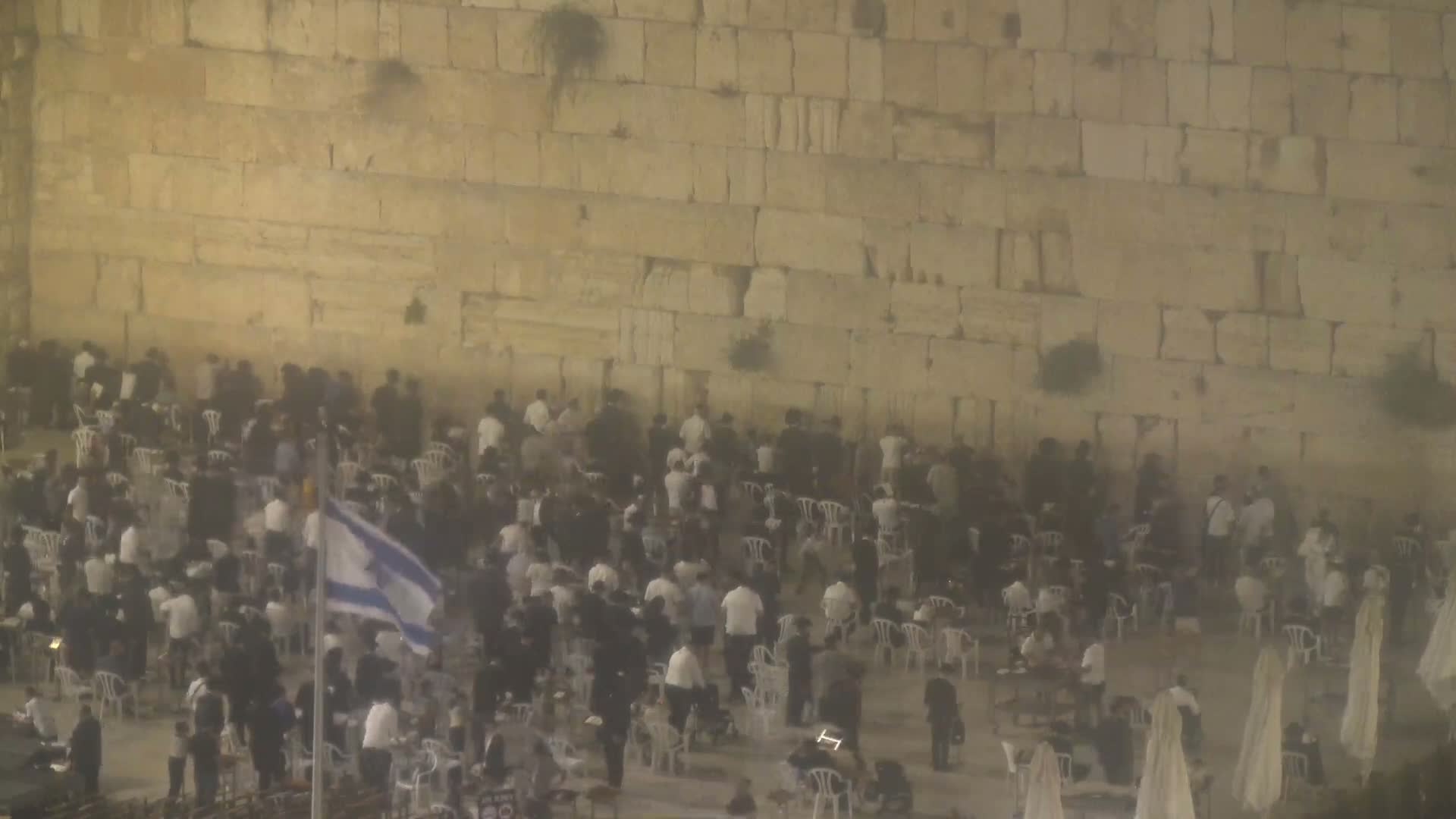 East Quds (East Jerusalem)  Western Wall Northeast Towards View Skyline Live Cam - Old City, East Quds (East Jerusalem) , Palestine