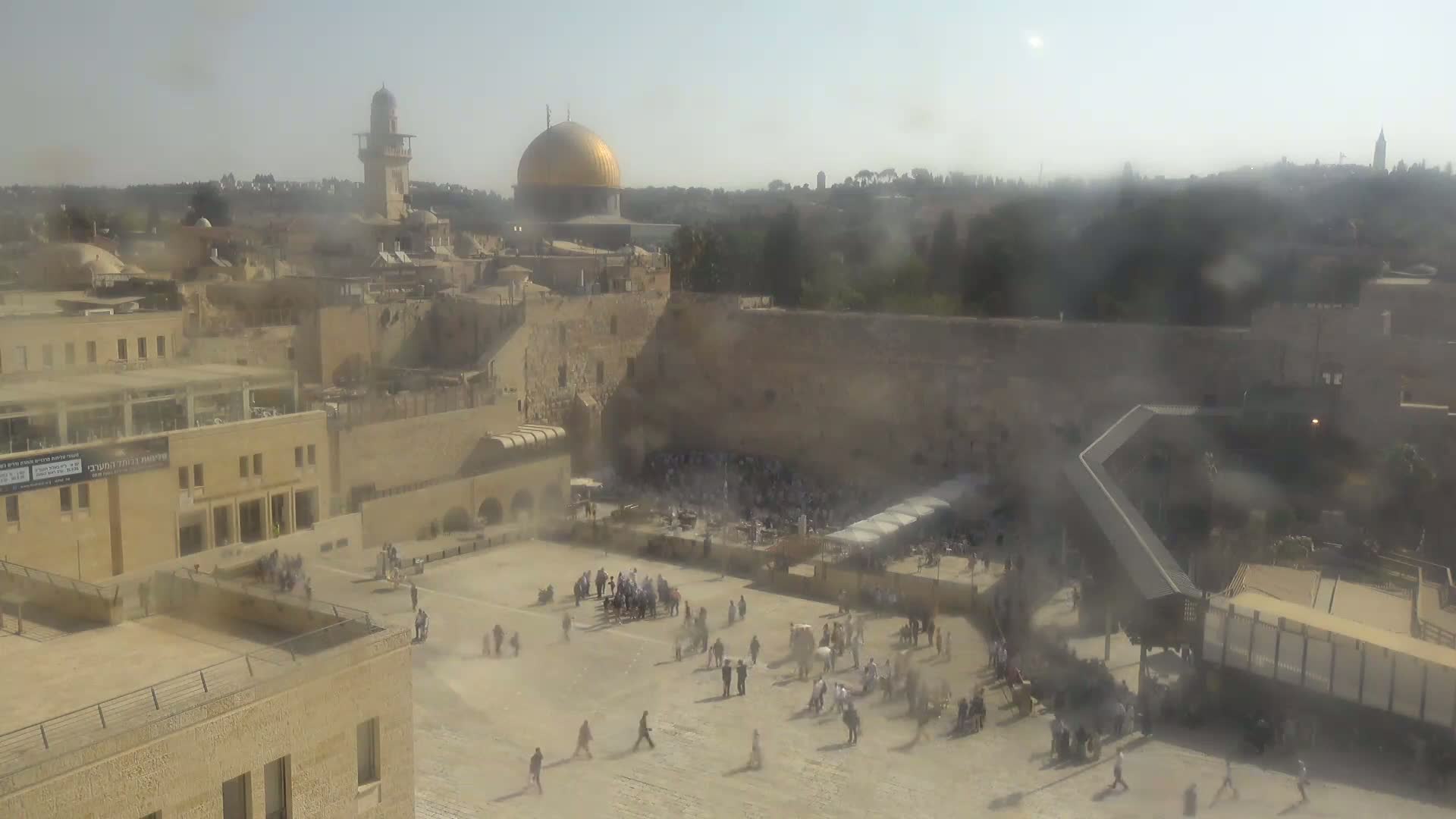 East Quds (East Jerusalem)  Western Wall Northeast Towards View Skyline Live Cam - Old City, East Quds (East Jerusalem) , Palestine