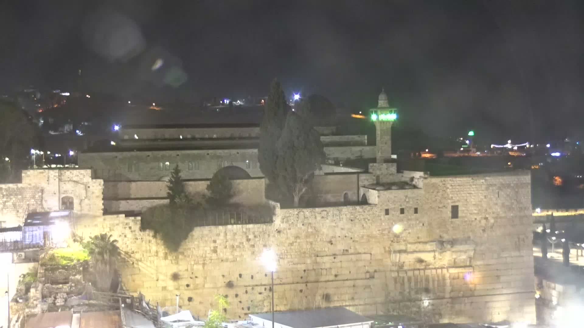 East Quds (East Jerusalem)  Western Wall Northeast Towards View Skyline Live Cam - Old City, East Quds (East Jerusalem) , Palestine