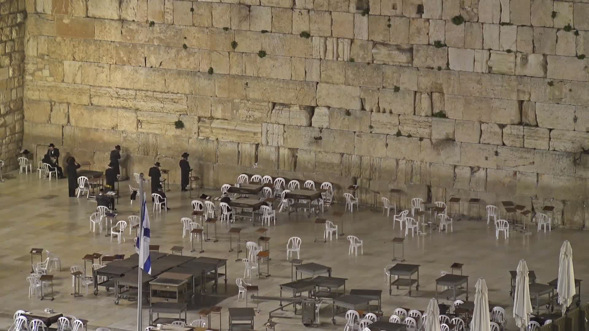 East Quds (East Jerusalem)  Western Wall Northeast Towards View Skyline Live Cam - Old City, East Quds (East Jerusalem) , Palestine