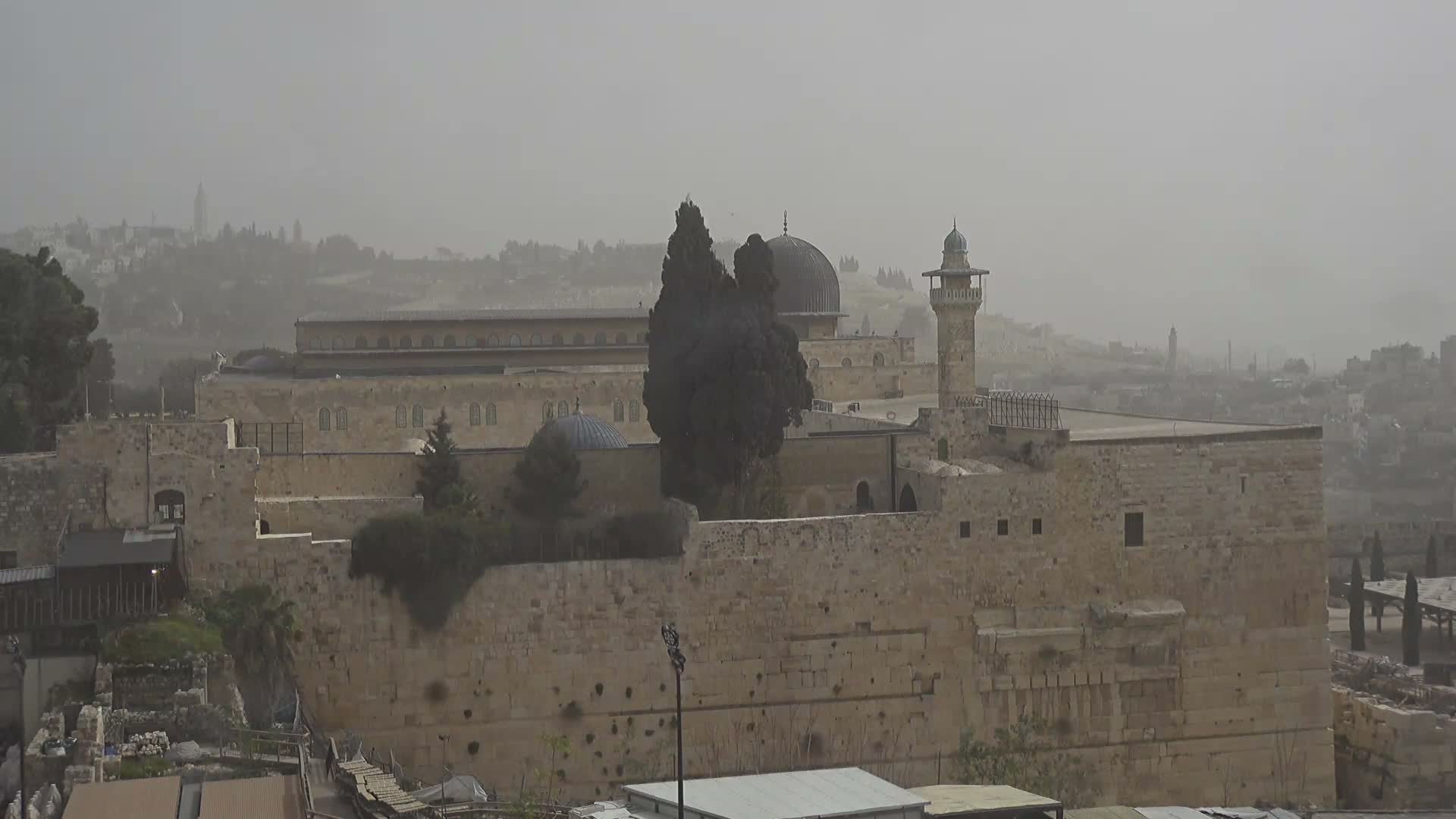 East Quds (East Jerusalem)  Western Wall Northeast Towards View Skyline Live Cam - Old City, East Quds (East Jerusalem) , Palestine