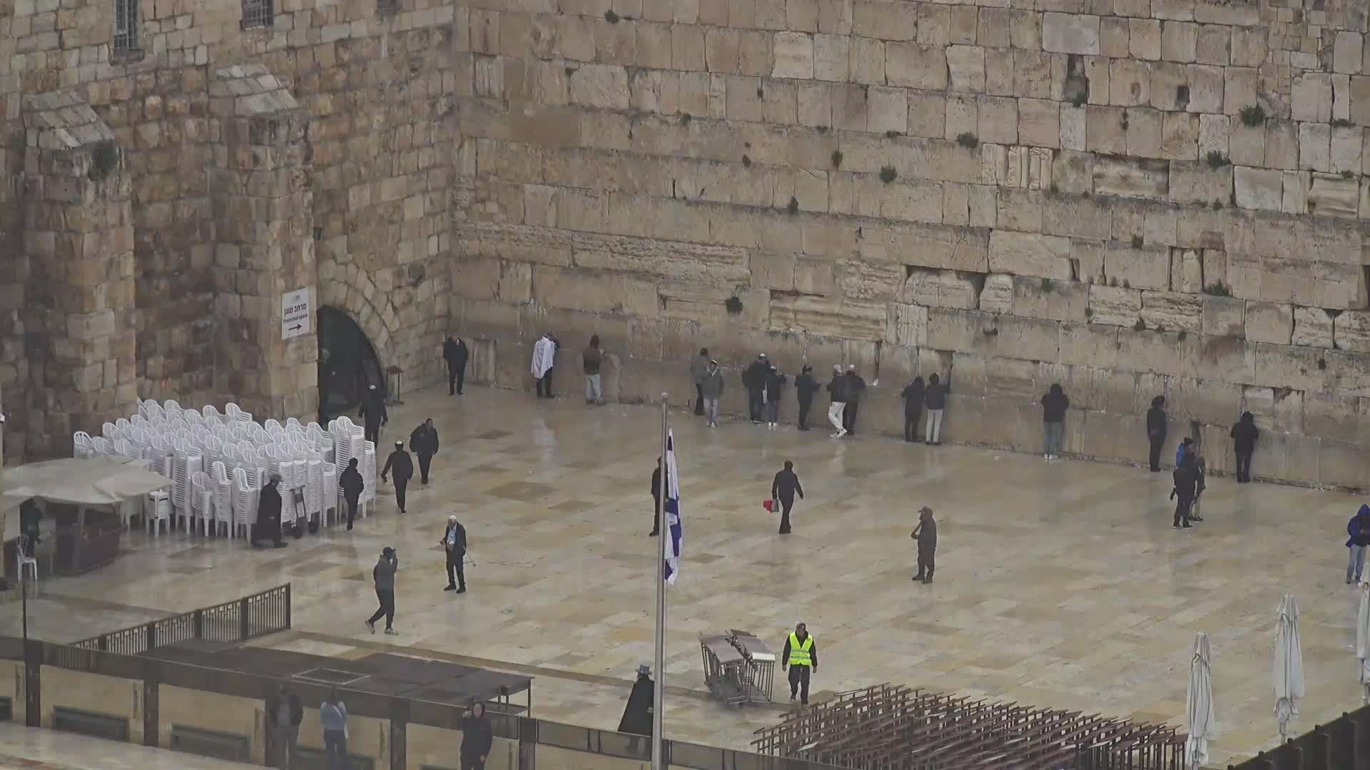 East Quds (East Jerusalem)  Western Wall Northeast Towards View Skyline Live Cam - Old City, East Quds (East Jerusalem) , Palestine