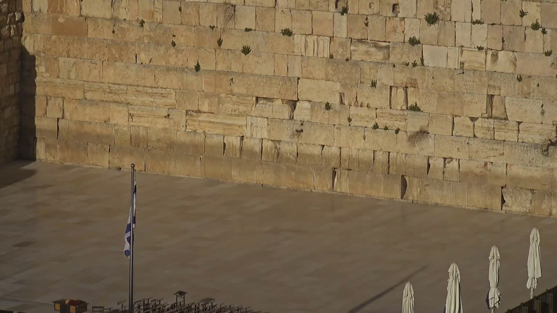East Quds (East Jerusalem)  Western Wall Northeast Towards View Skyline Live Cam - Old City, East Quds (East Jerusalem) , Palestine