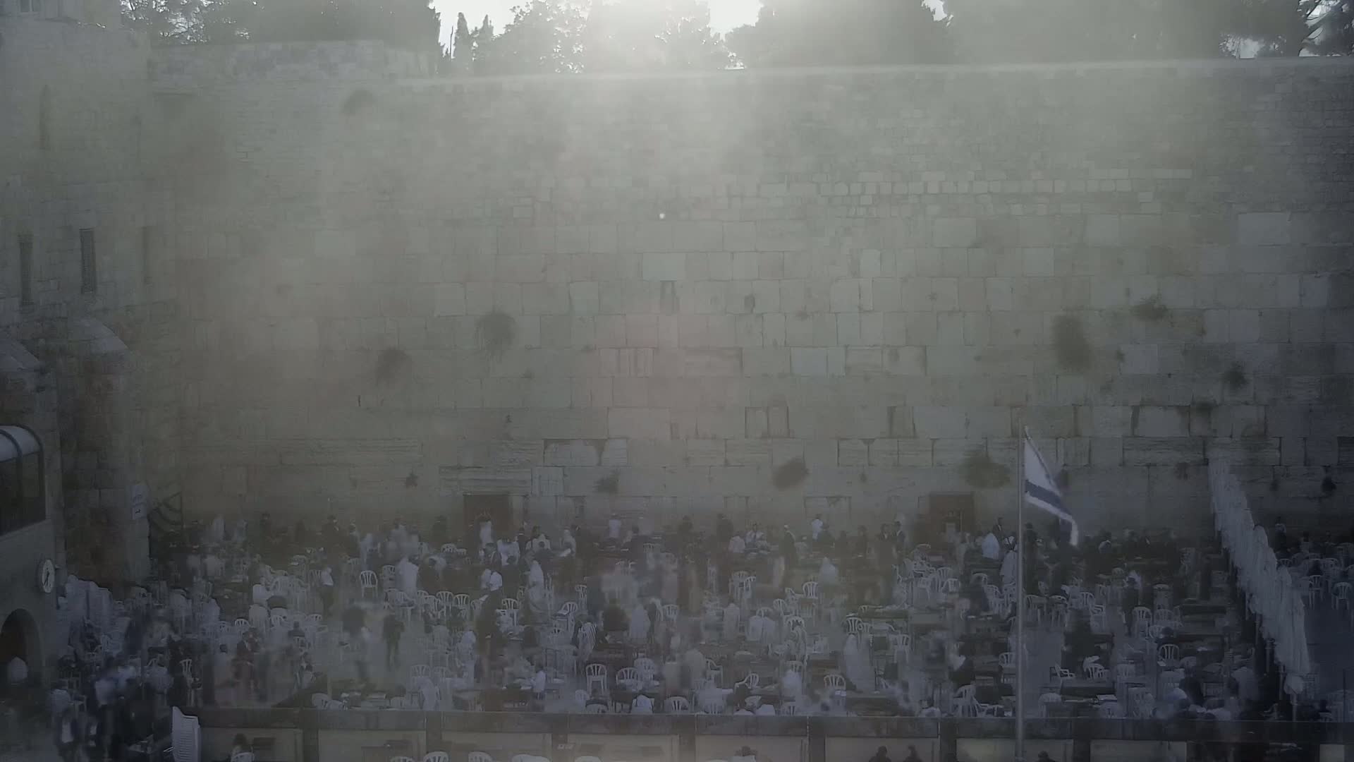 East Quds (East Jerusalem)  Western Wall Main Square East Towards View  Live Cam - Old City, East Quds (East Jerusalem) , Palestine