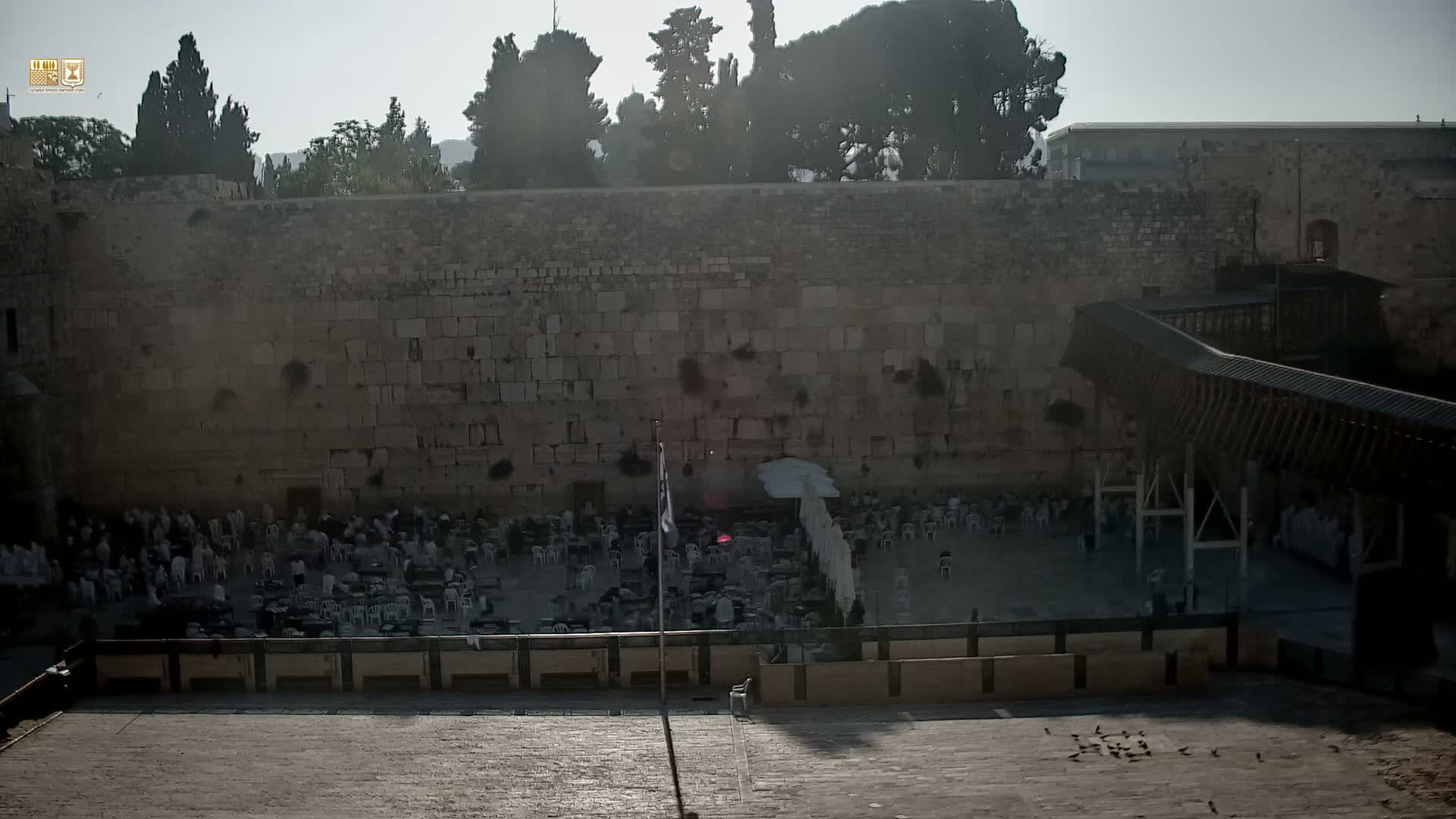East Quds (East Jerusalem)  Western Wall Main Square East Towards View  Live Cam - Old City, East Quds (East Jerusalem) , Palestine