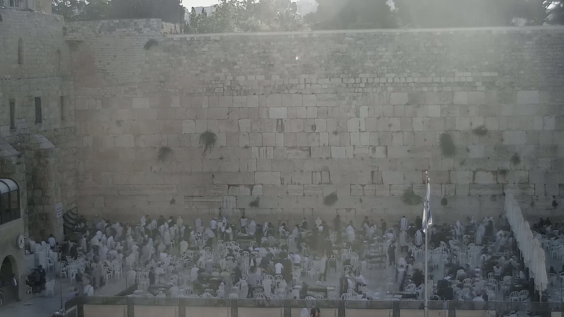 East Quds (East Jerusalem)  Western Wall Main Square East Towards View  Live Cam - Old City, East Quds (East Jerusalem) , Palestine