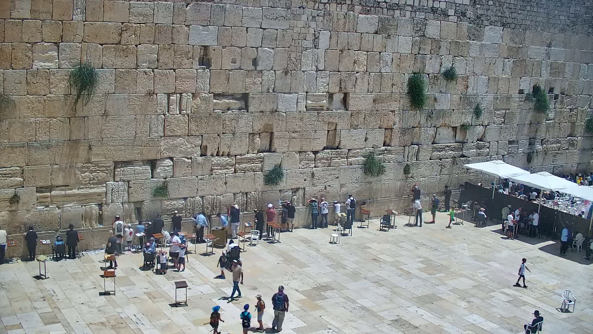 East Quds (East Jerusalem)  Western Wall Main Square East Towards View  Live Cam - Old City, East Quds (East Jerusalem) , Palestine